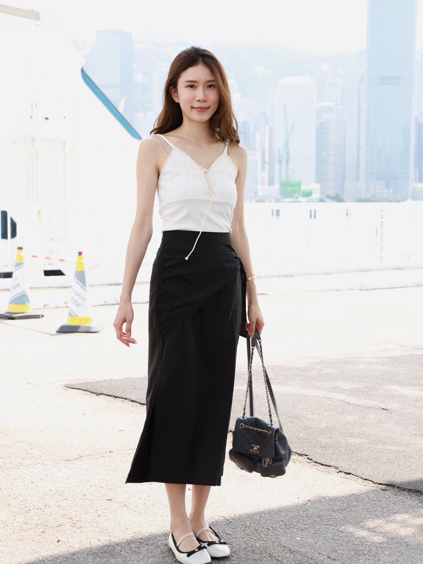 Chiffon Tied Maxi Skirt