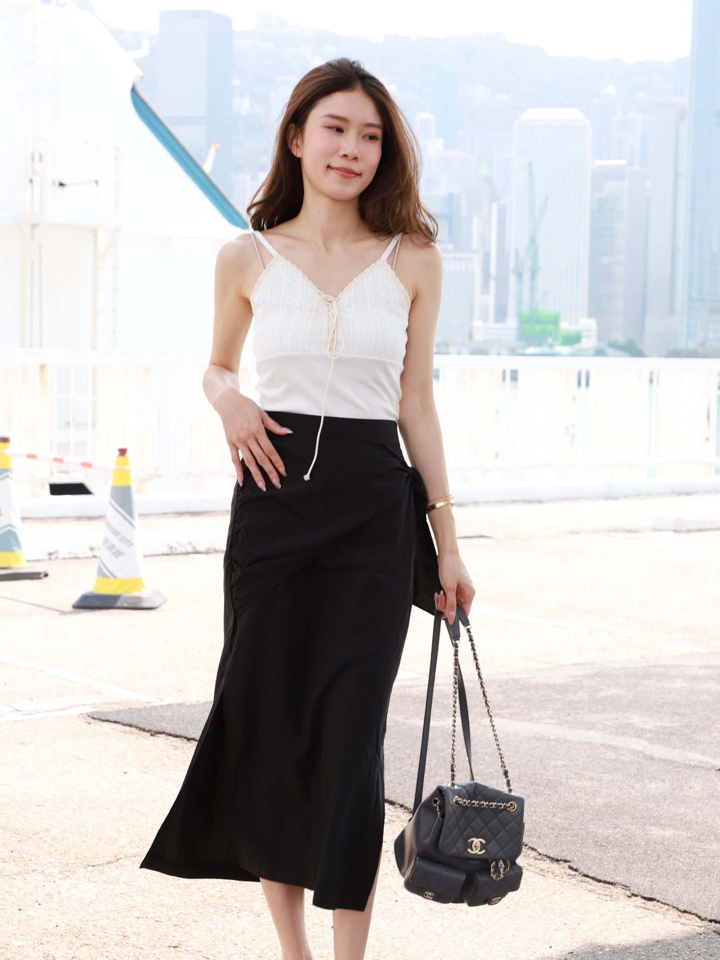 Lace Tied Tank Top (no pads)