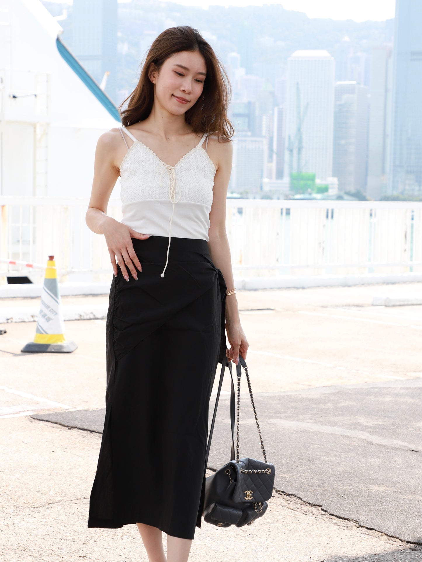 Lace Tied Tank Top (no pads)