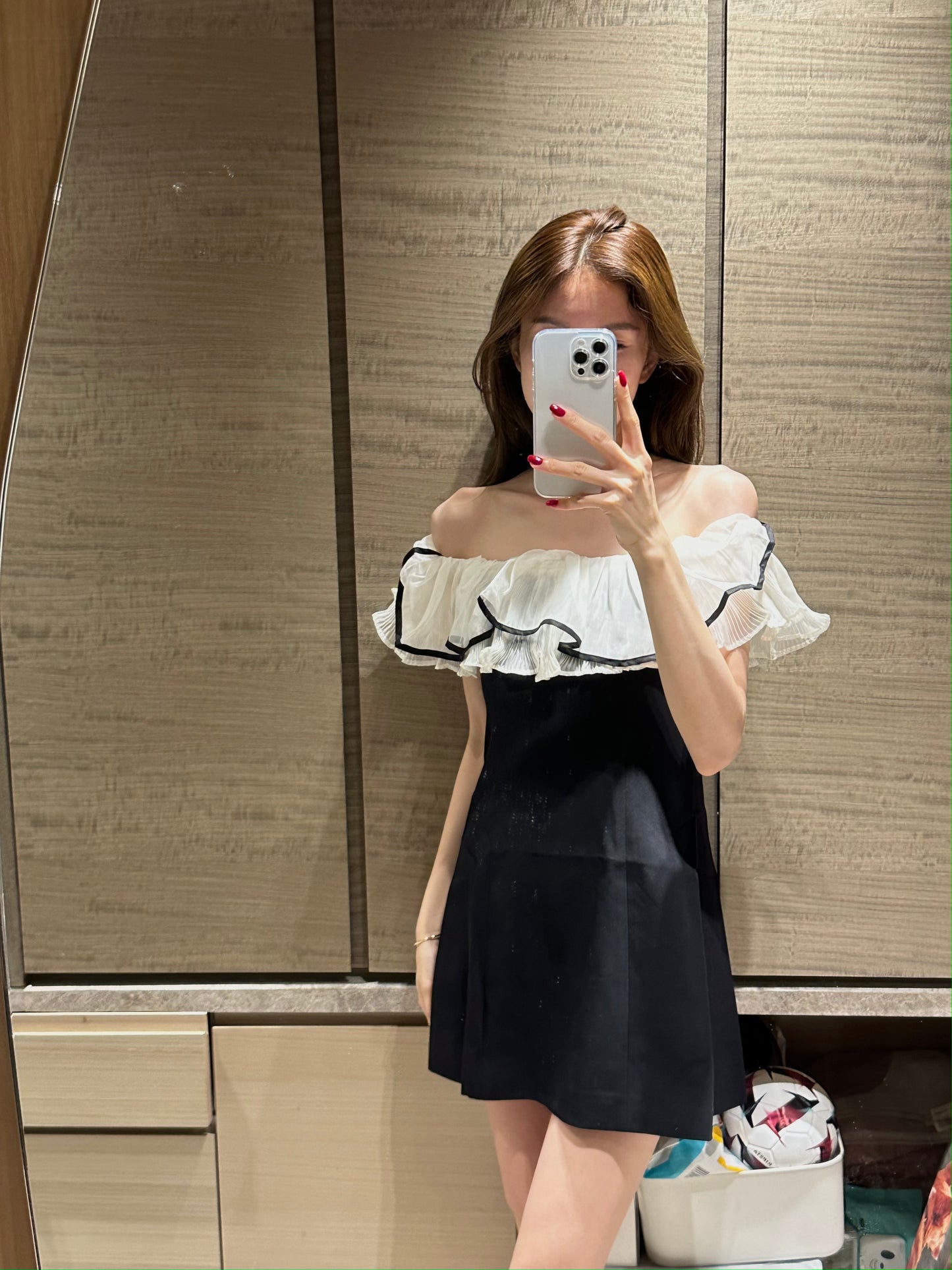 Lace Ruffles Grand Lily Mini Dress