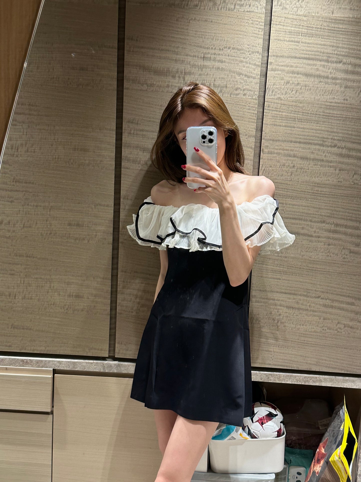 Lace Ruffles Grand Lily Mini Dress