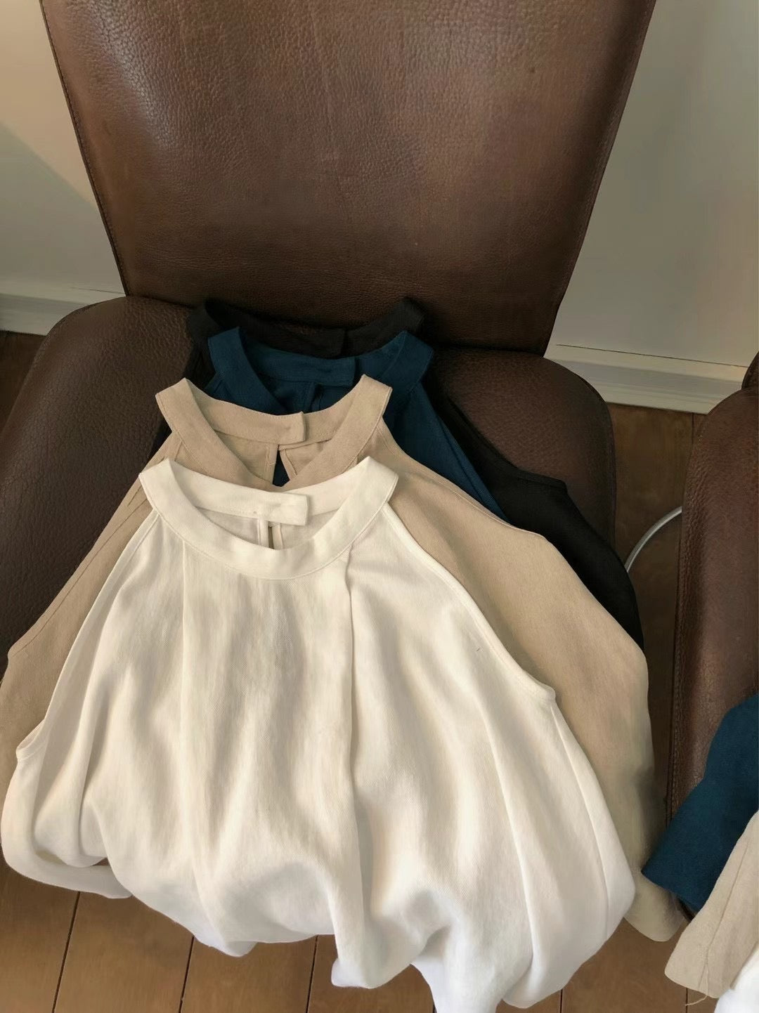 Crewneck Linen Tank Top & Shorts Set