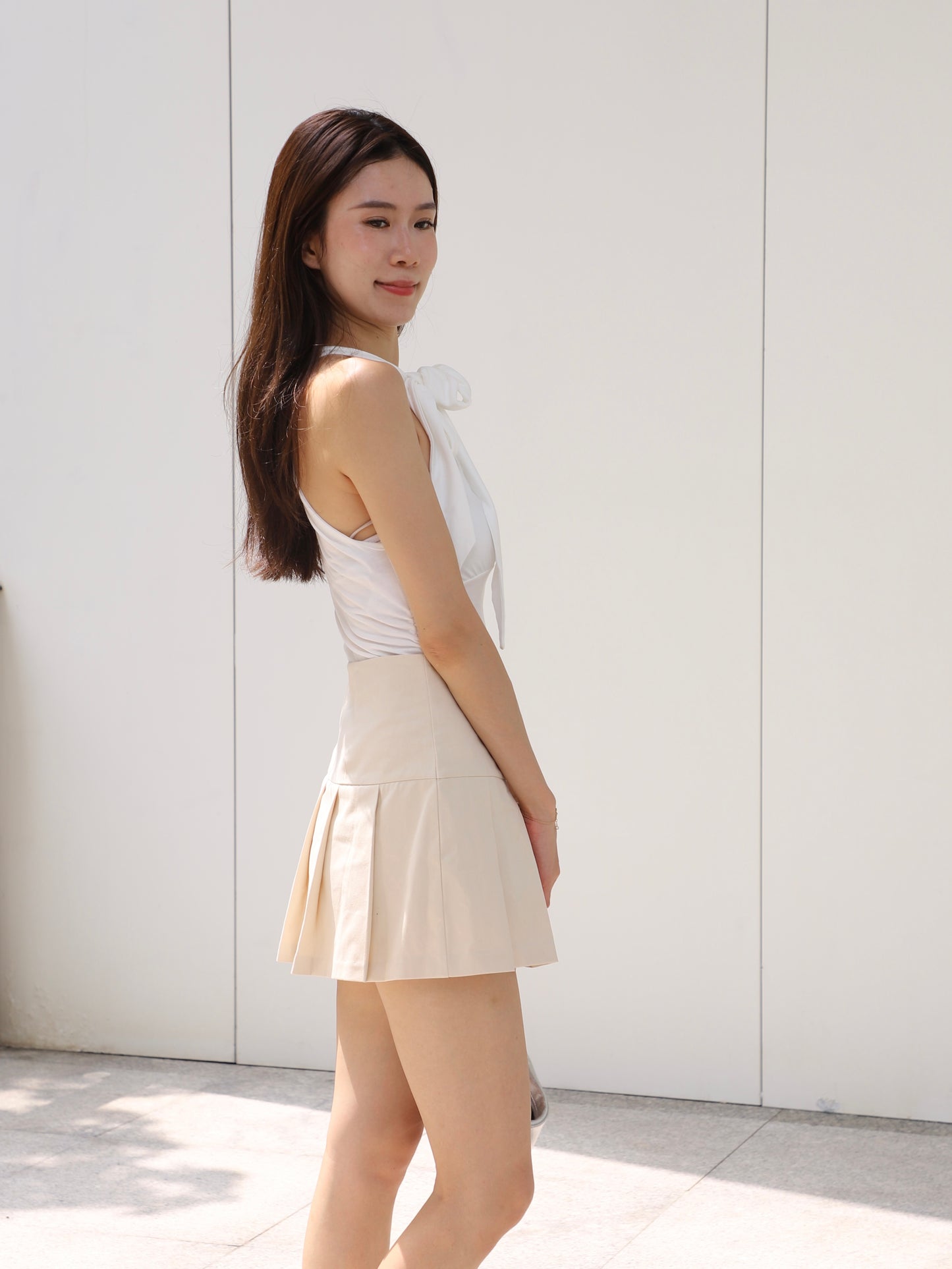 One Tied Cotton Tank Top
