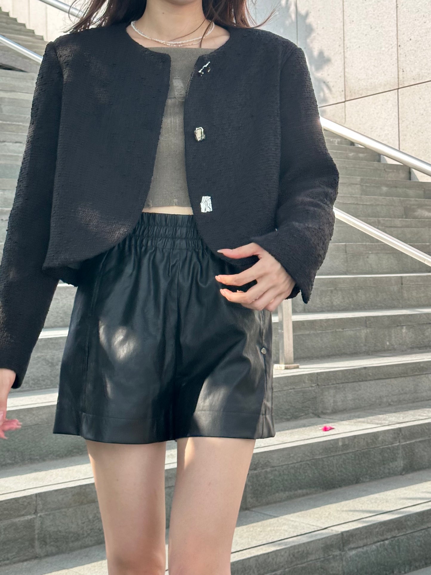 Special Button Tweed Jacket