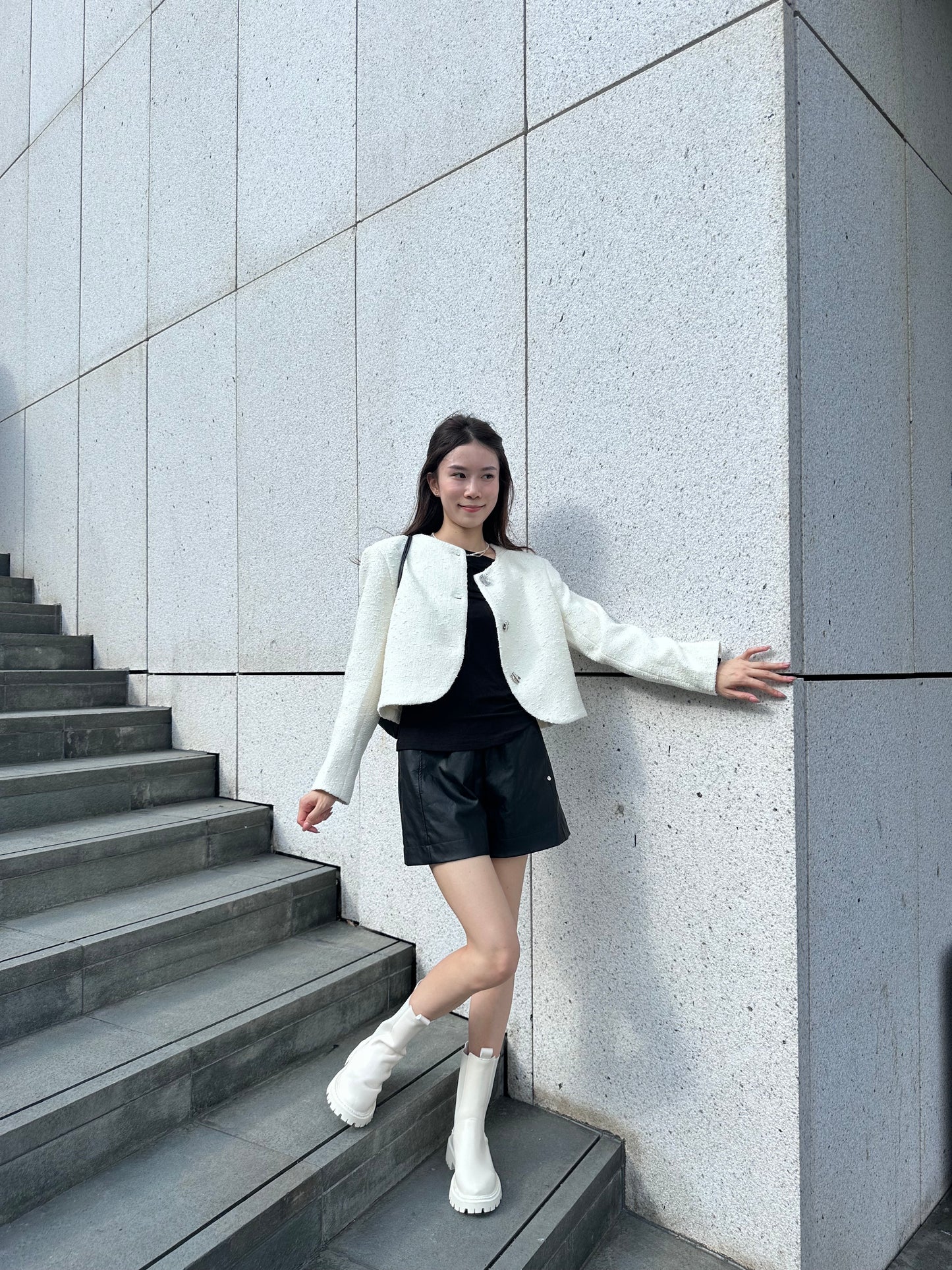 Special Button Tweed Jacket