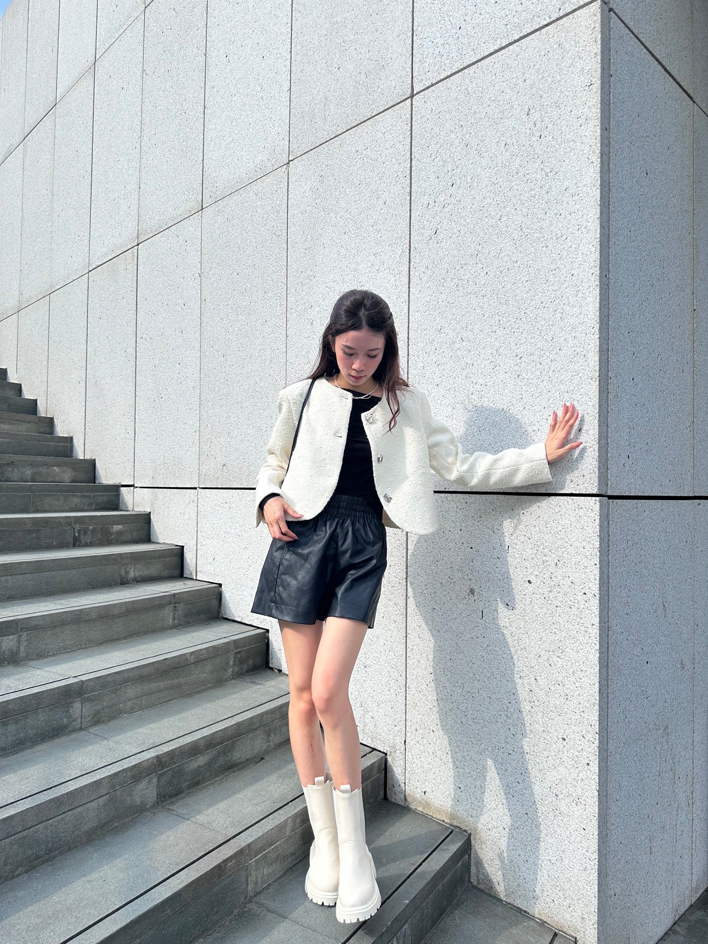 Special Button Tweed Jacket