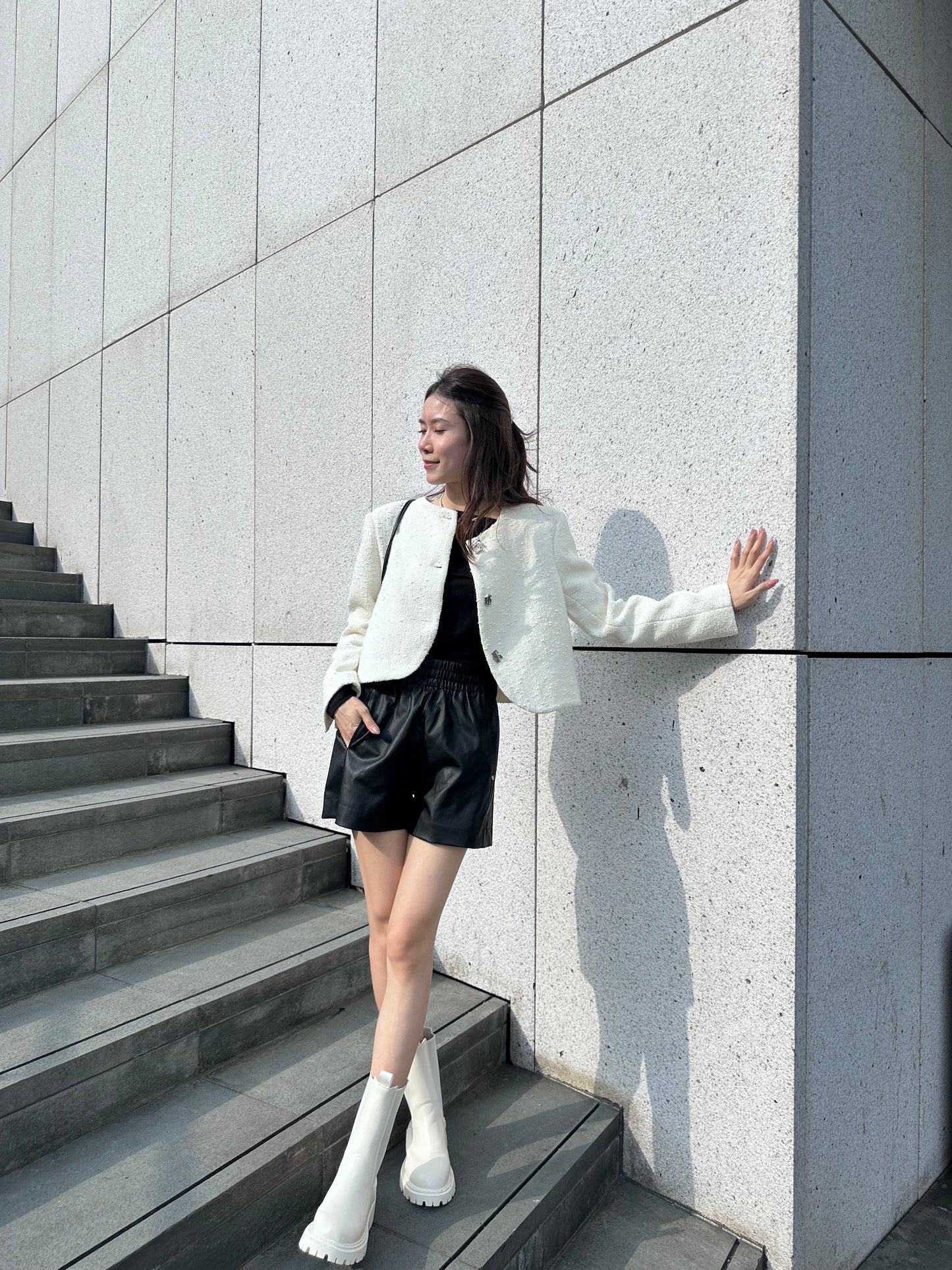 Special Button Tweed Jacket