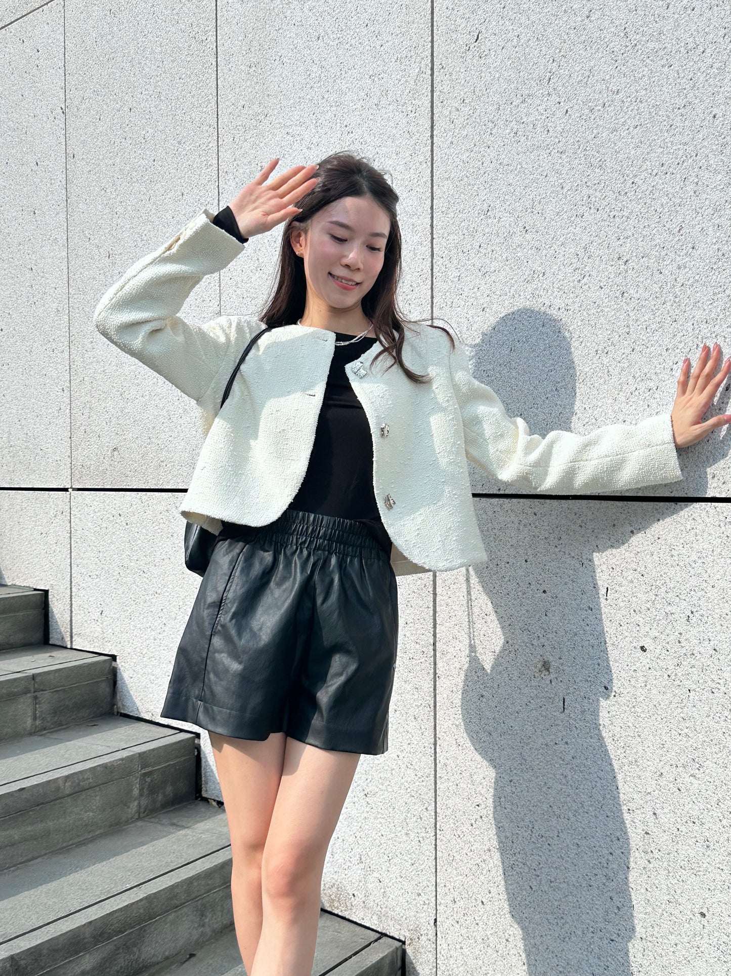 Special Button Tweed Jacket