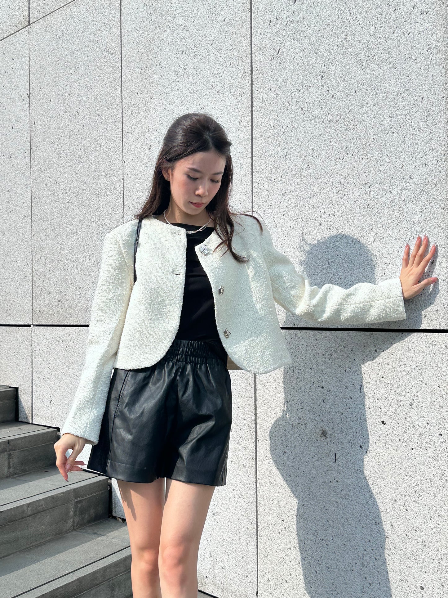Special Button Tweed Jacket