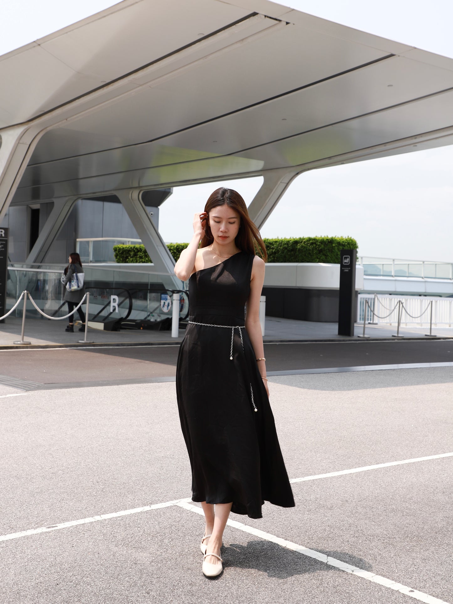 Silky One Off Maxi Dress