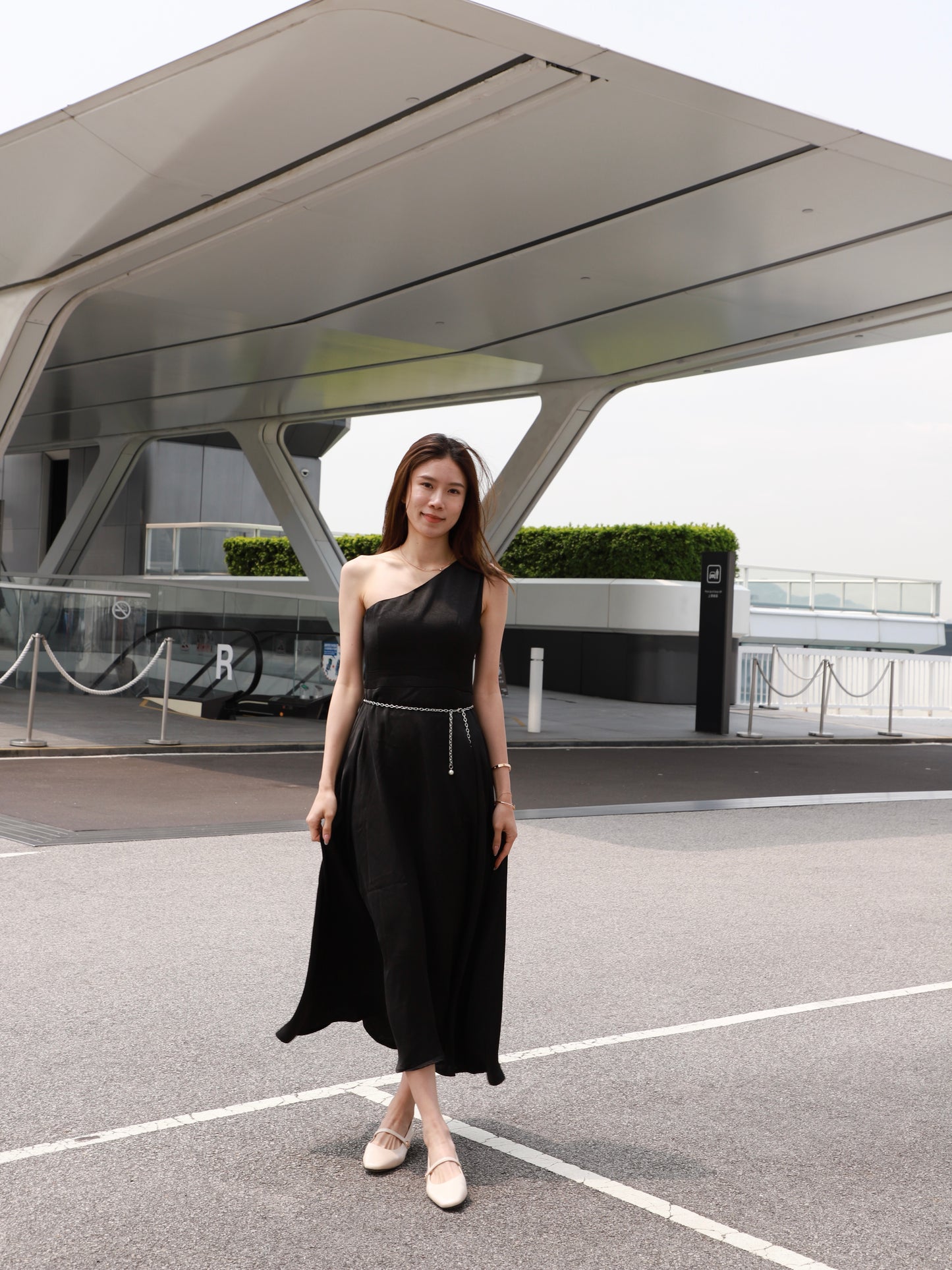 Silky One Off Maxi Dress