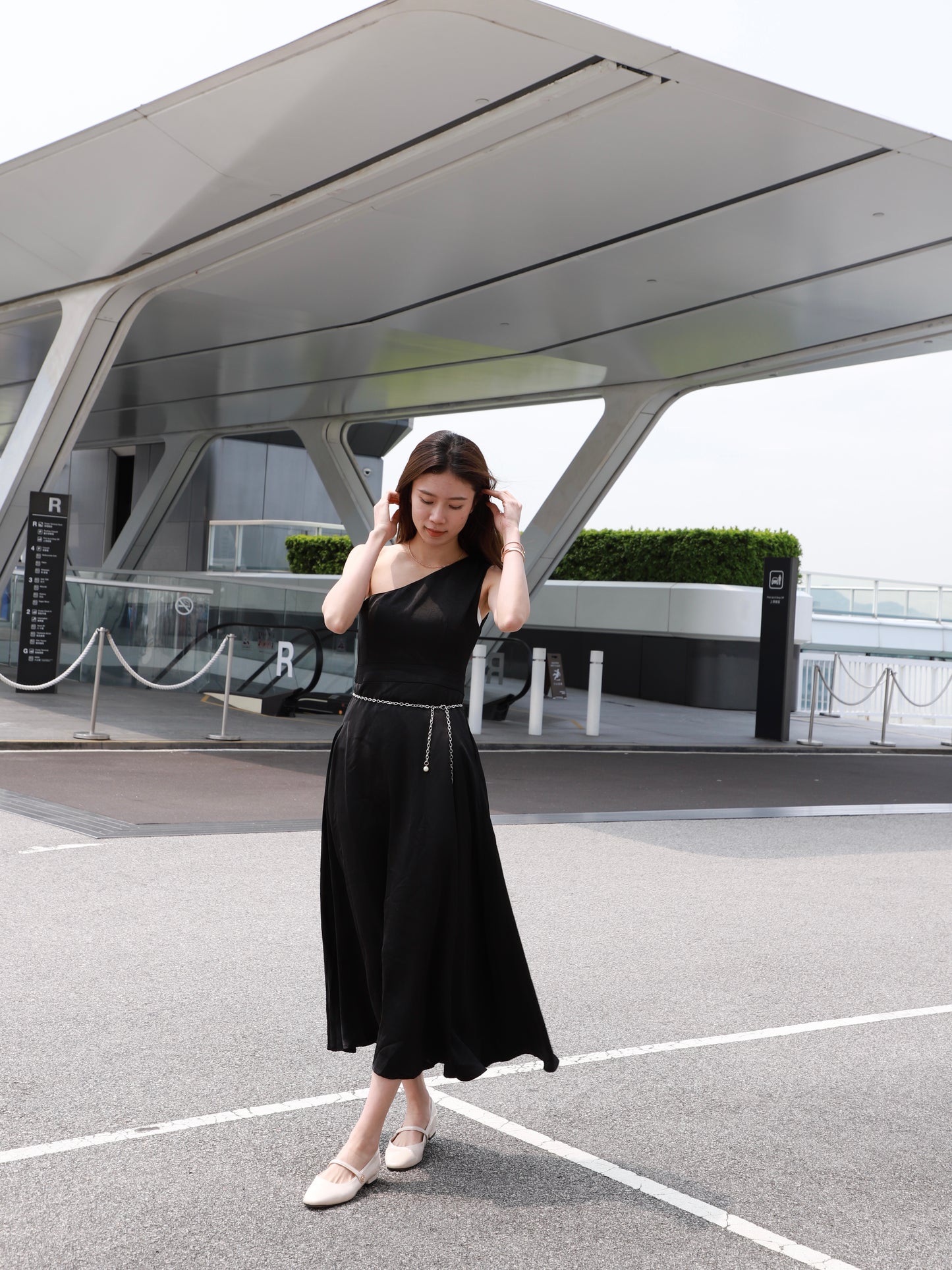 Silky One Off Maxi Dress
