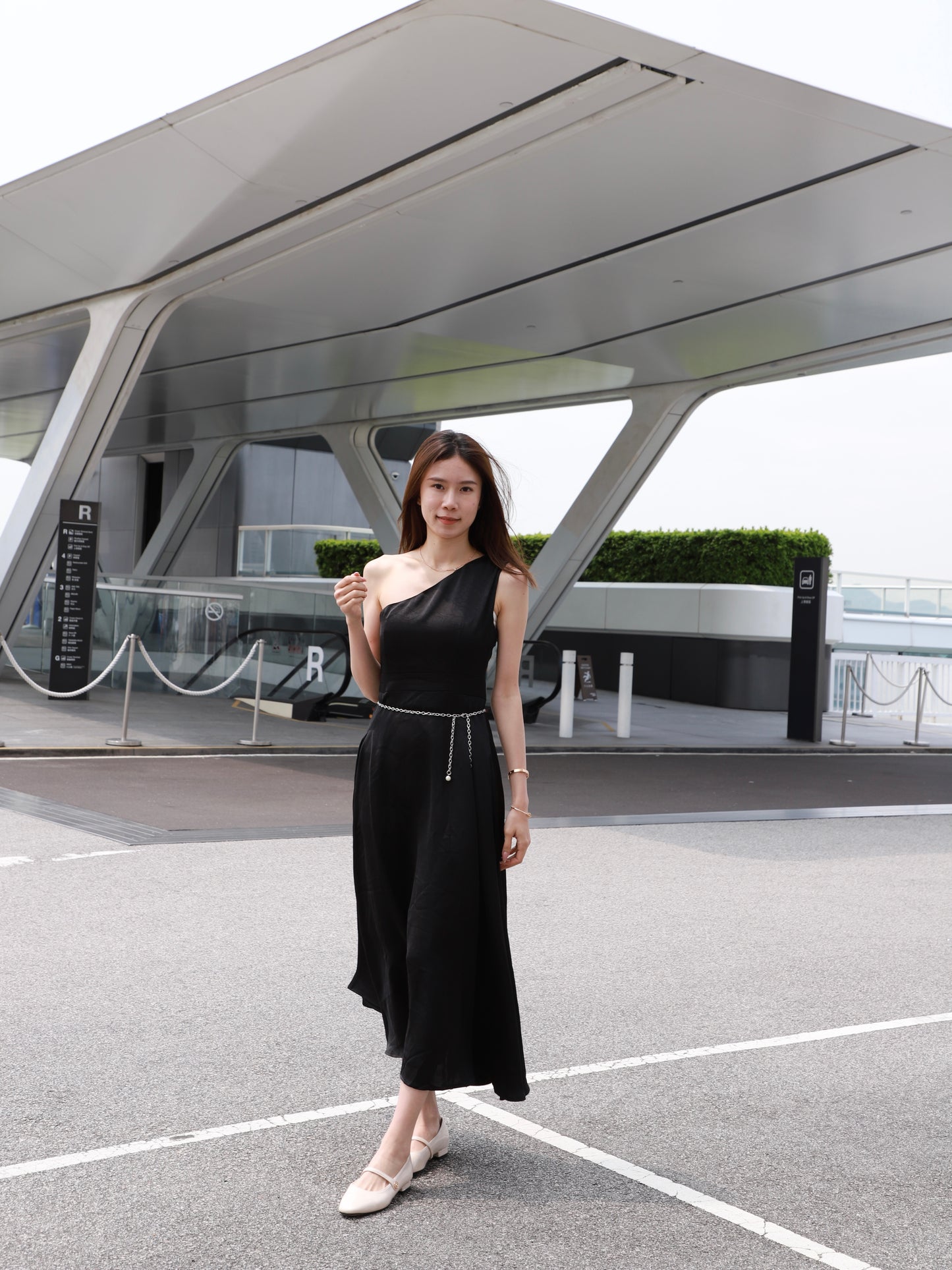 Silky One Off Maxi Dress