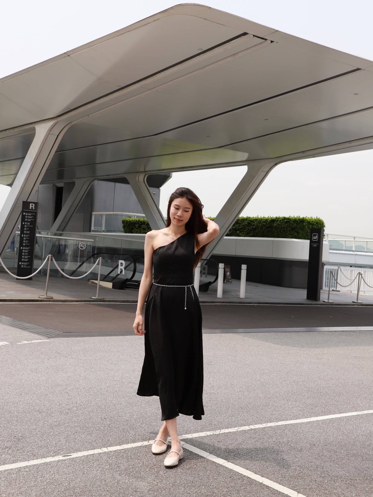 Silky One Off Maxi Dress
