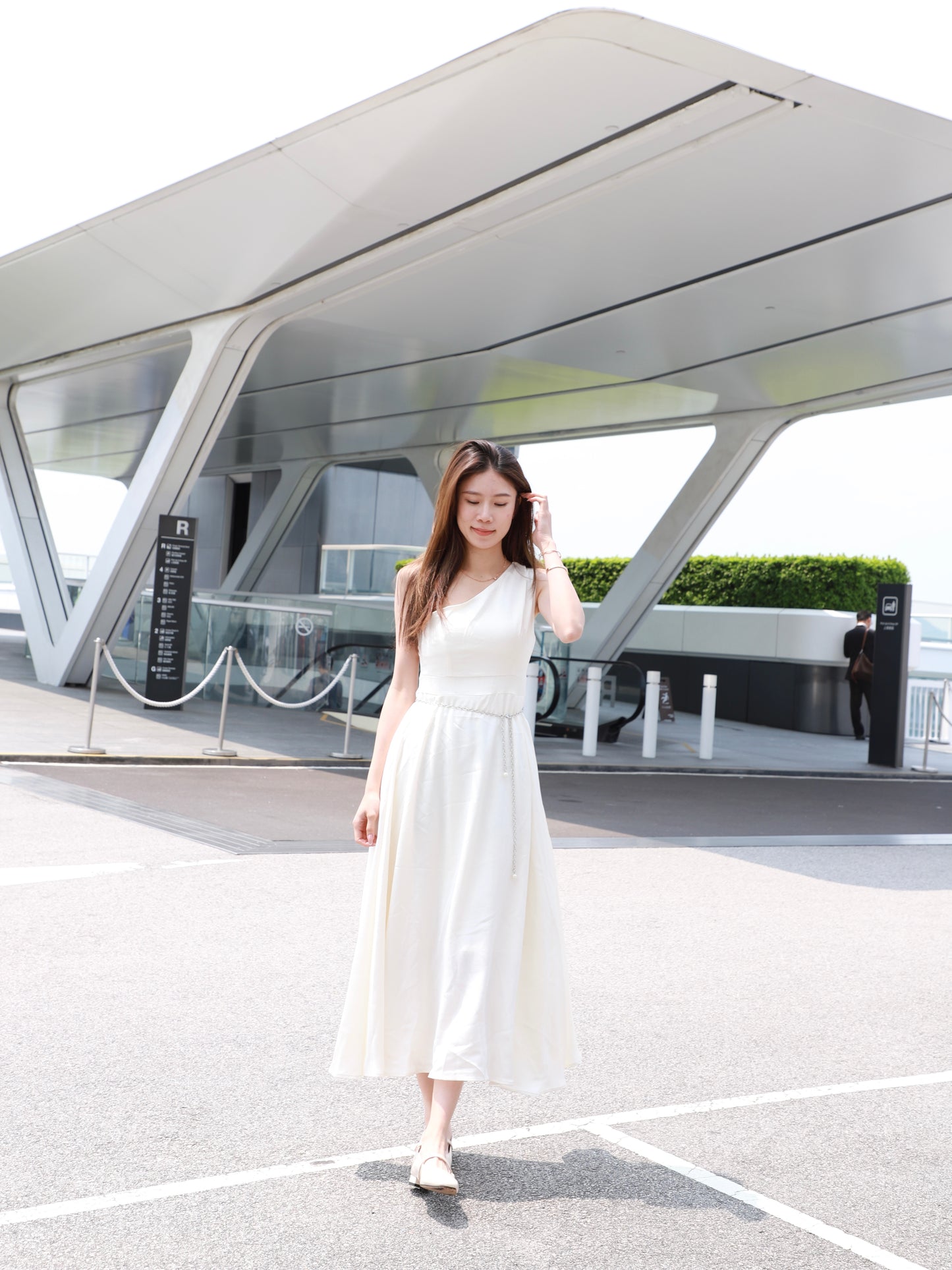 Silky One Off Maxi Dress