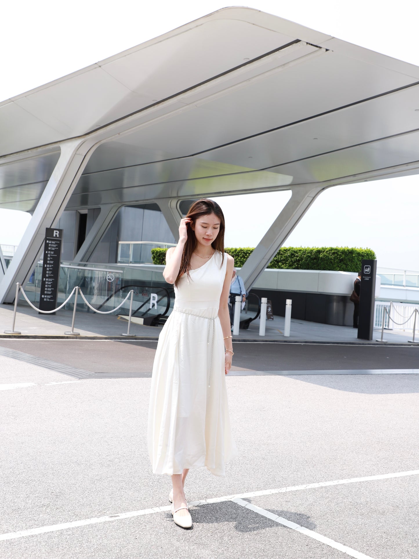 Silky One Off Maxi Dress