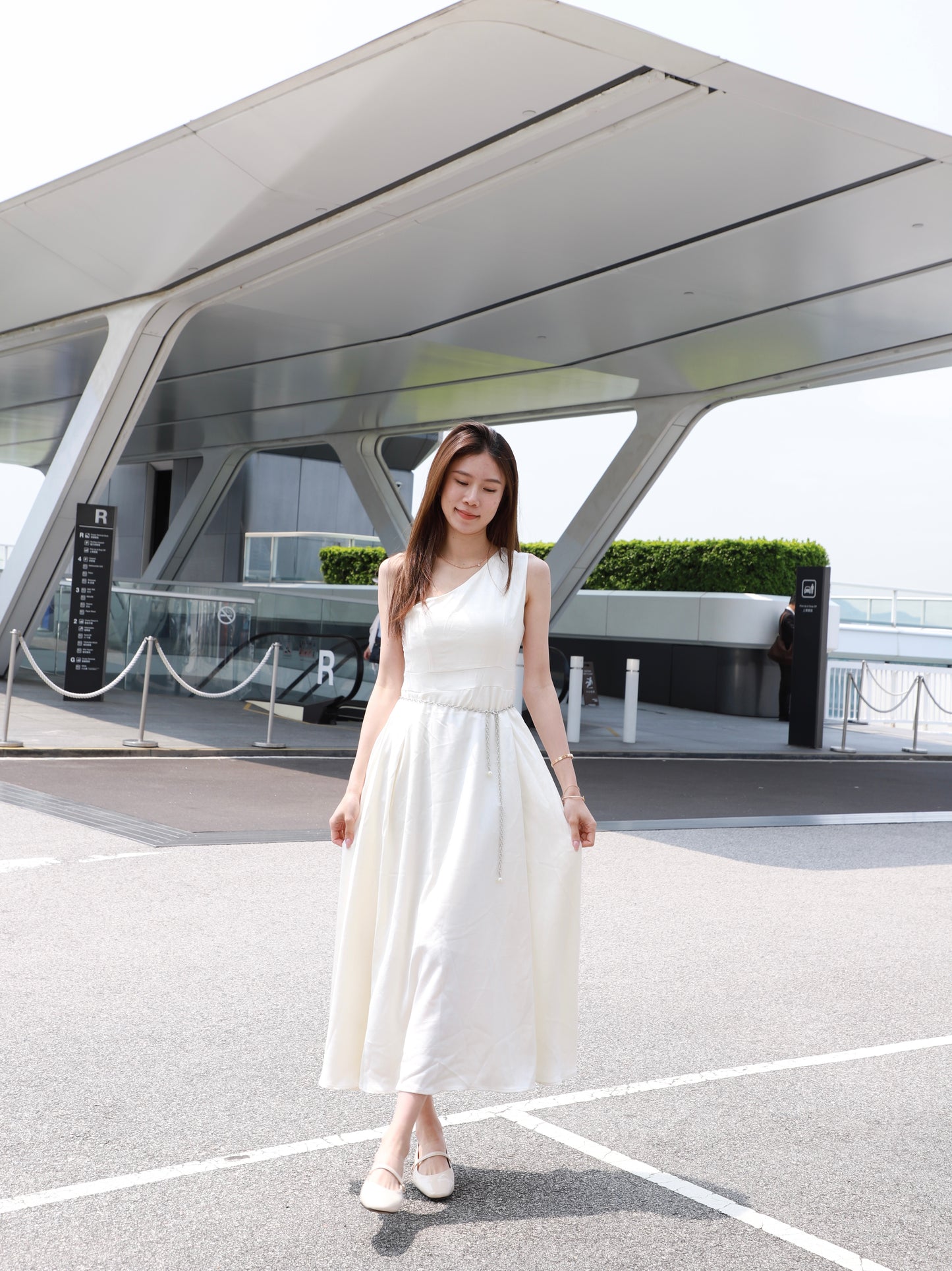 Silky One Off Maxi Dress