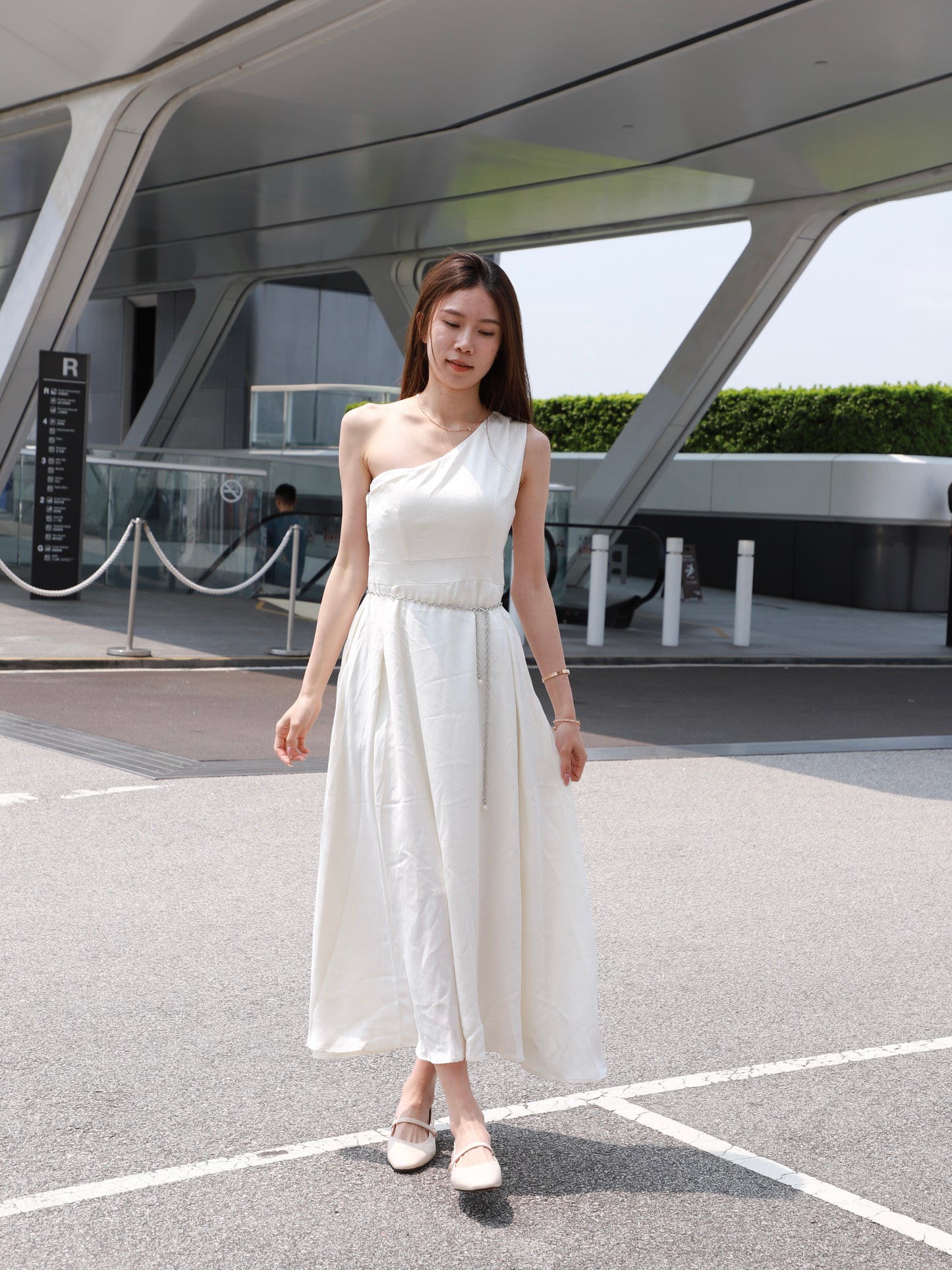 Silky One Off Maxi Dress