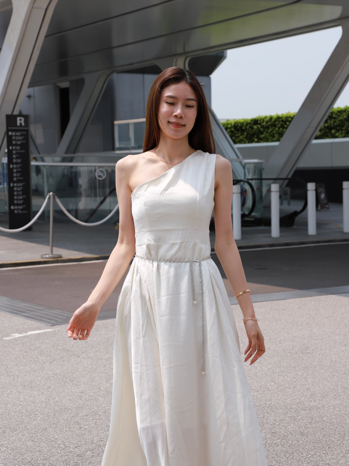 Silky One Off Maxi Dress