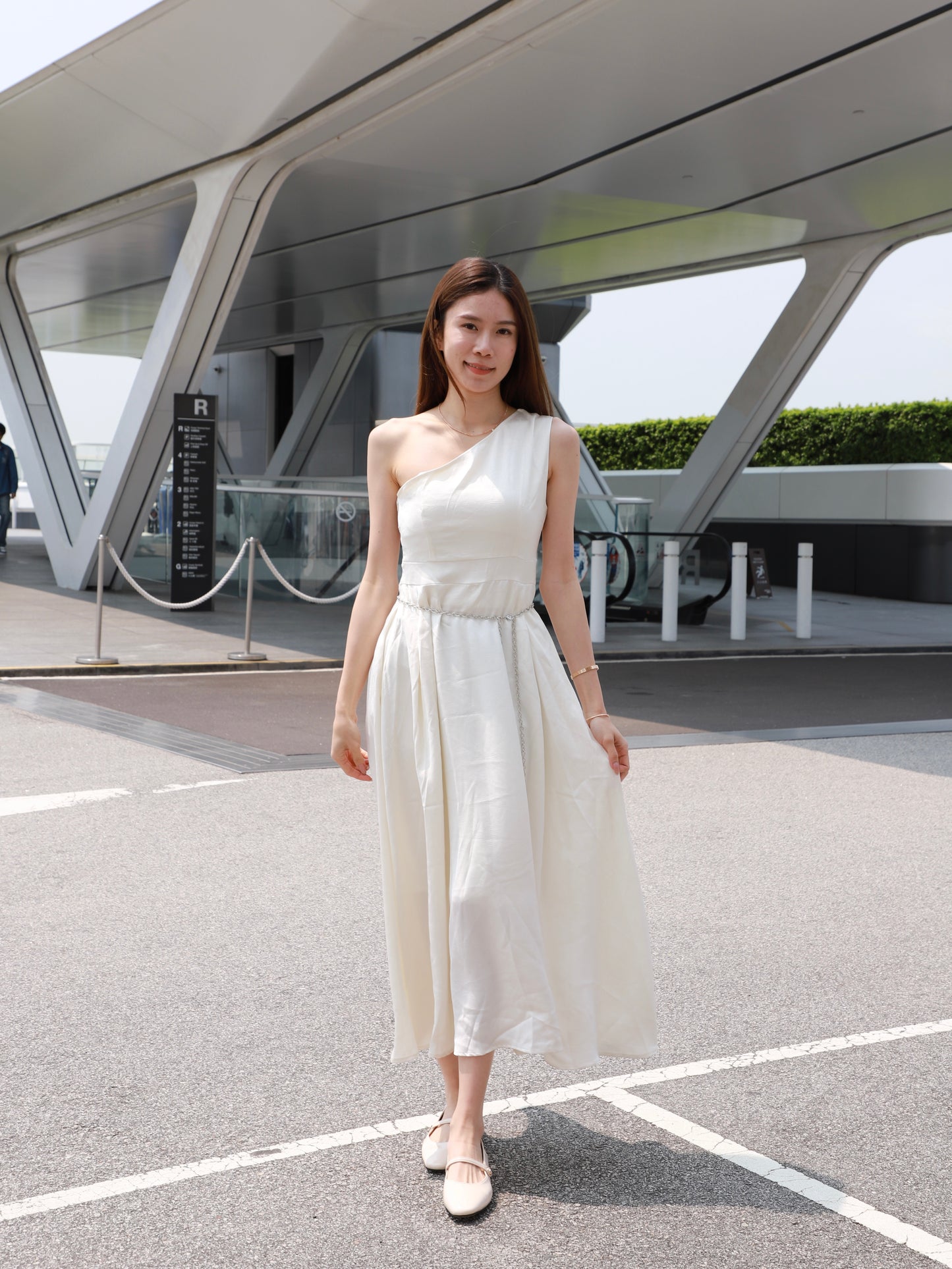 Silky One Off Maxi Dress