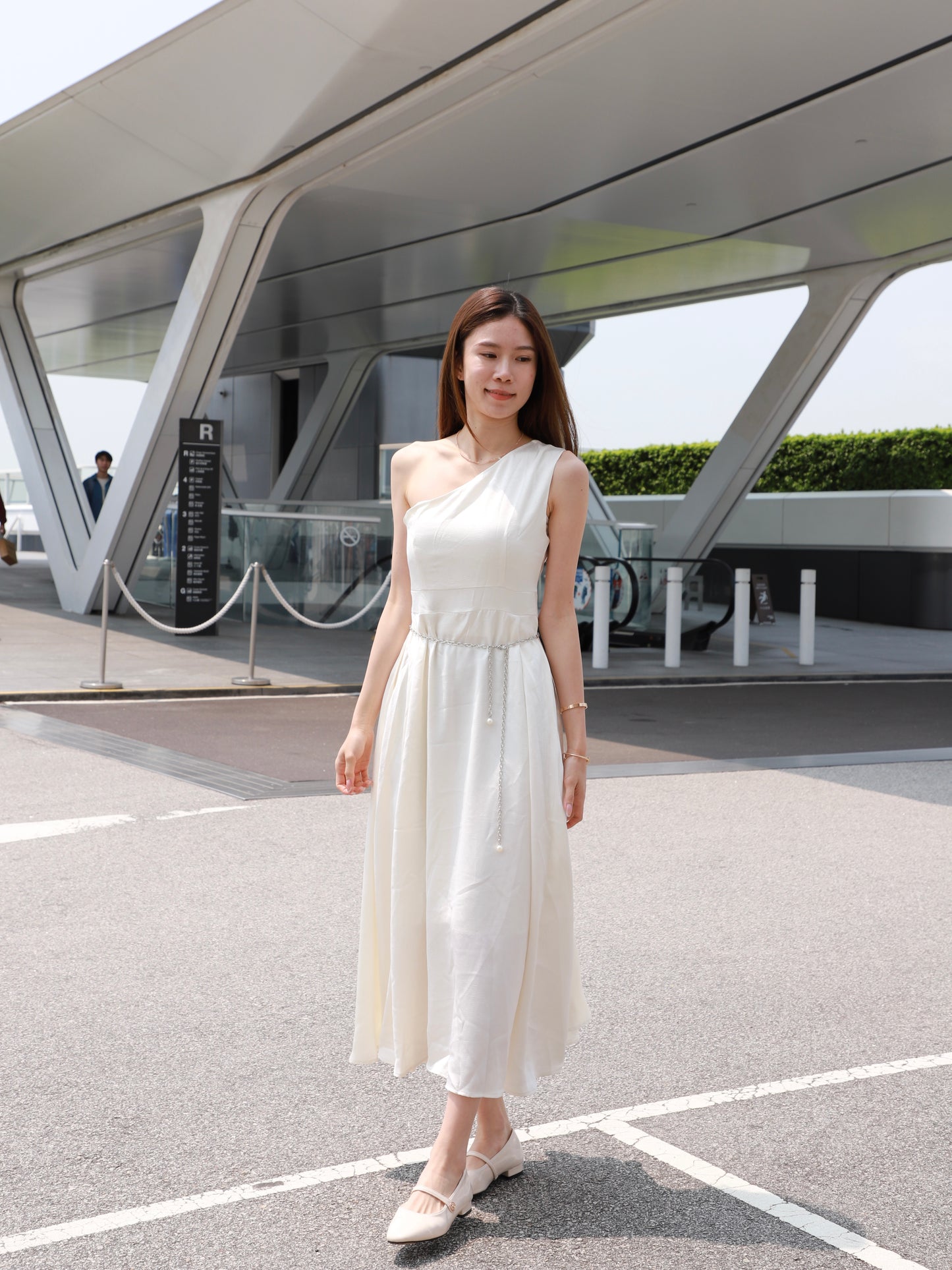Silky One Off Maxi Dress