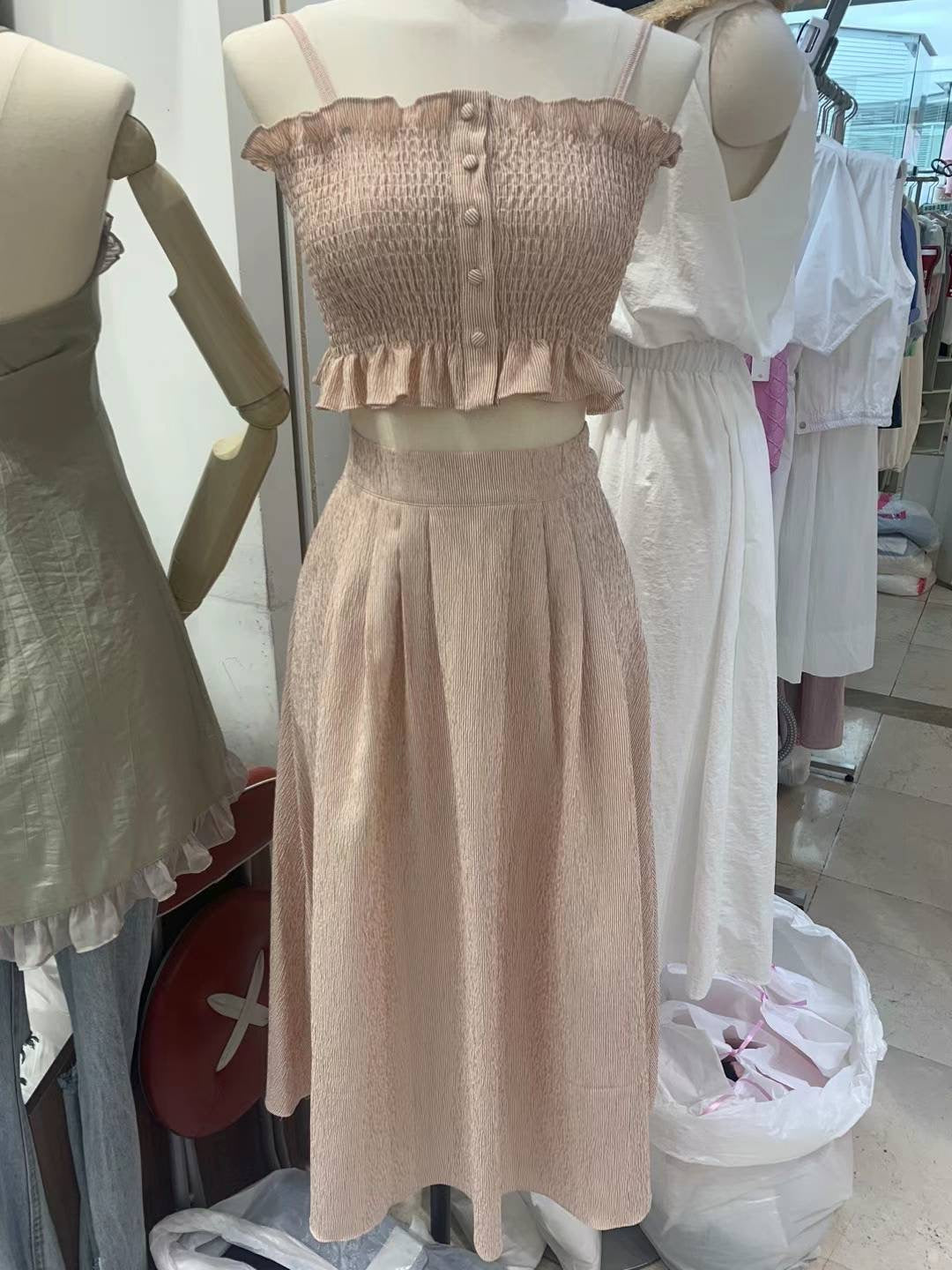 Ruffles California Maxi Skirt Set