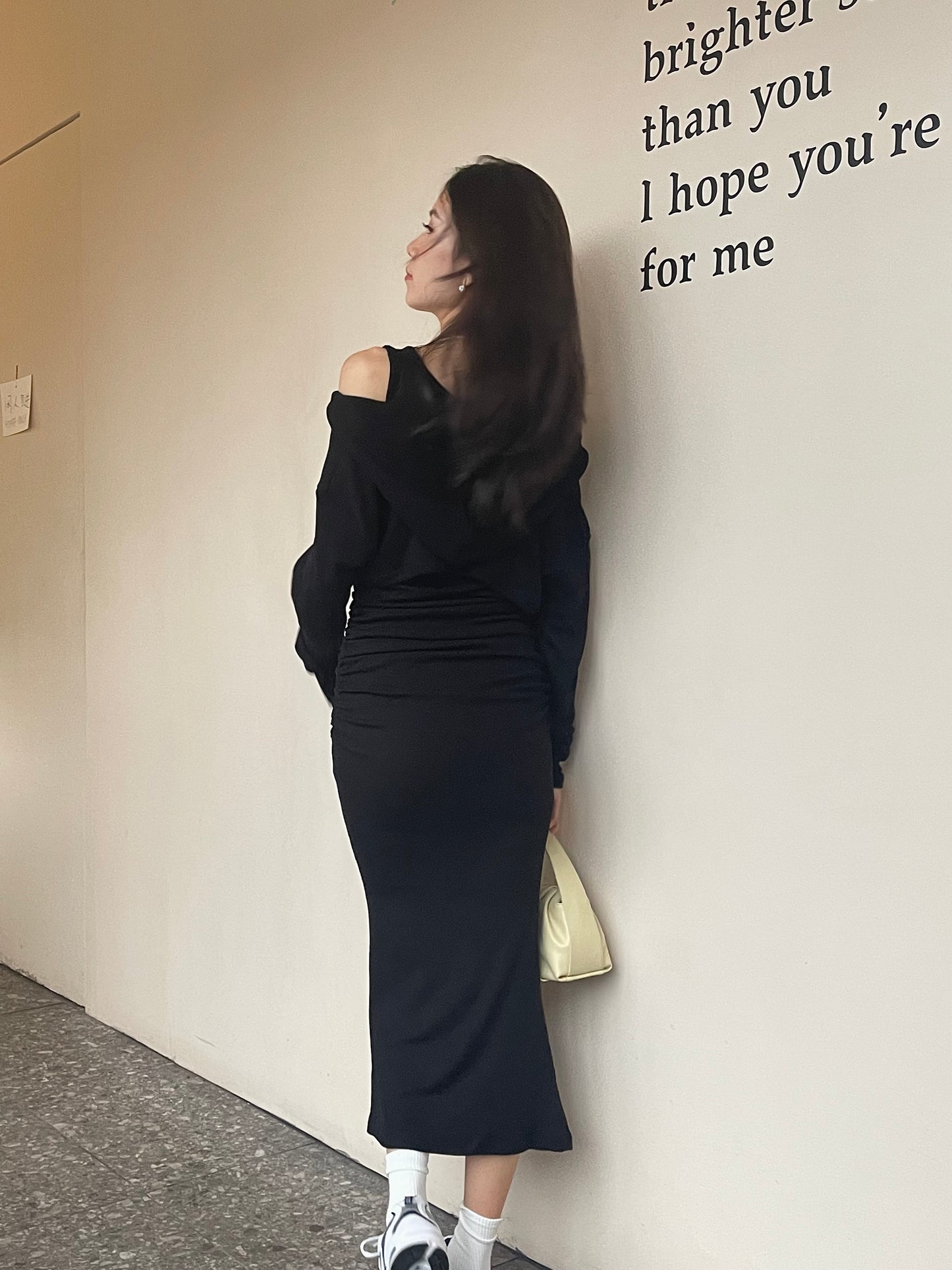 Zip Up Cardigan & Maxi Dress Set