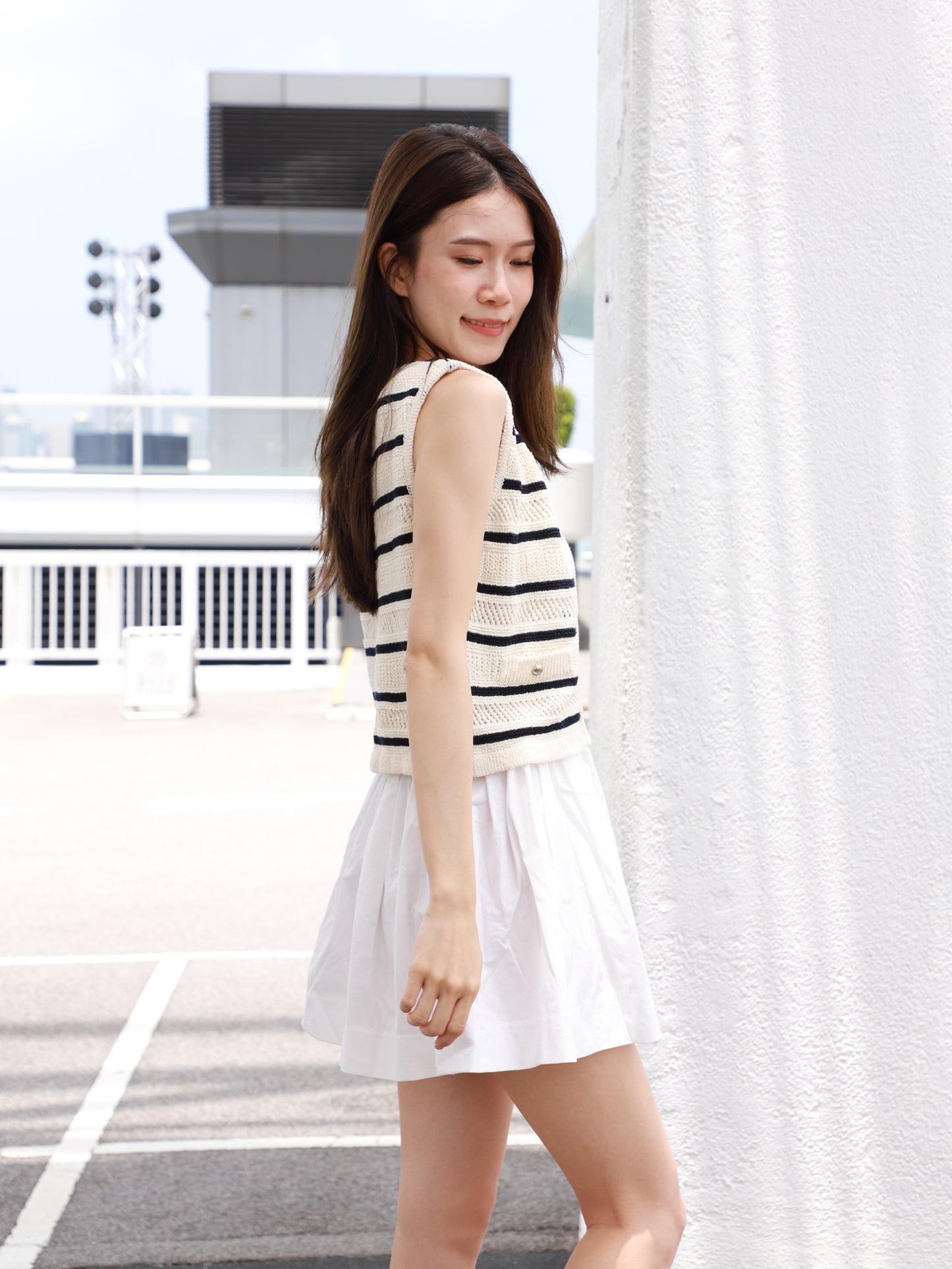 Striped Linen Tank Top