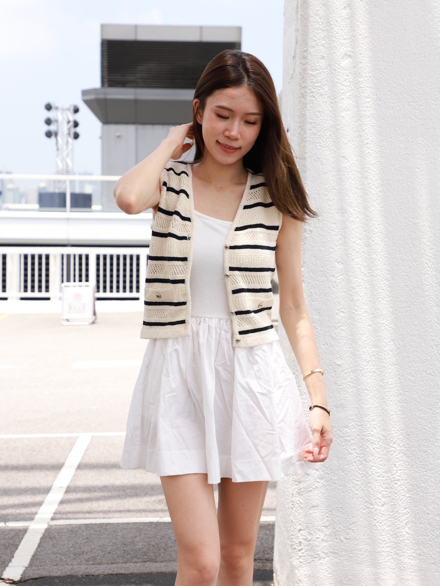 Striped Linen Tank Top