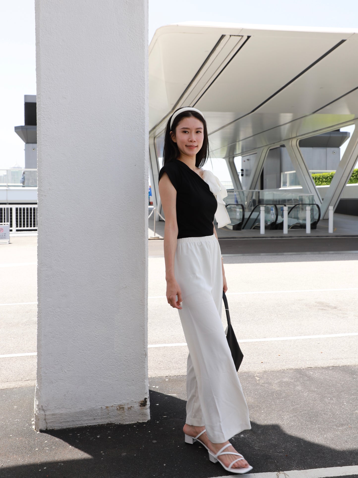 One Ribbon Cotton T Top