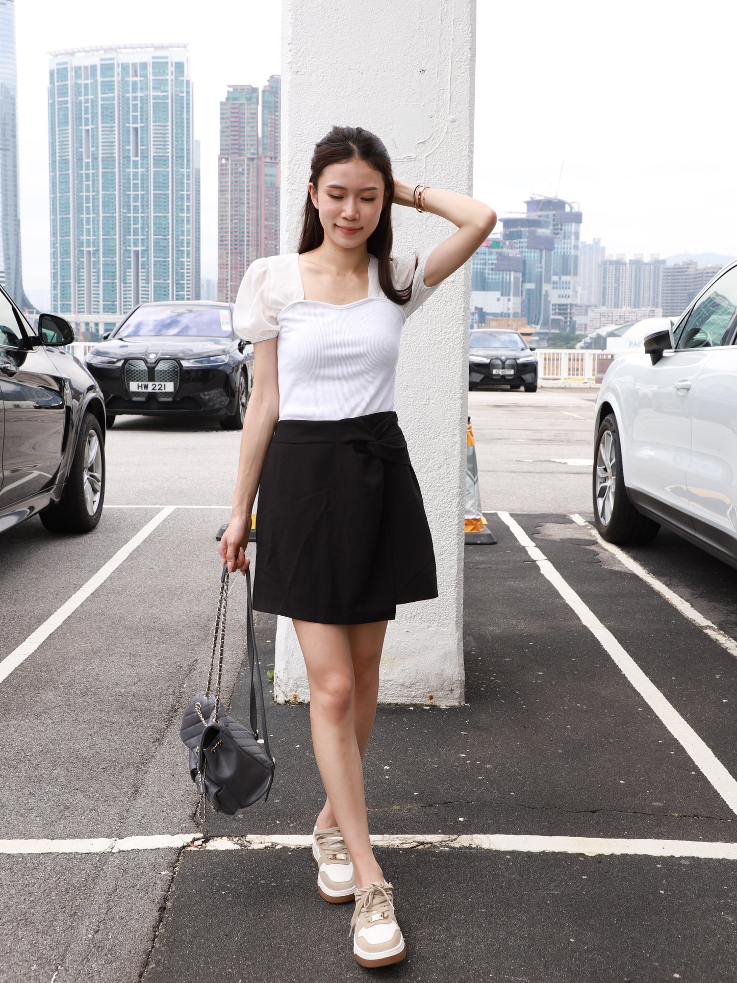 Twisted Linen Skirt