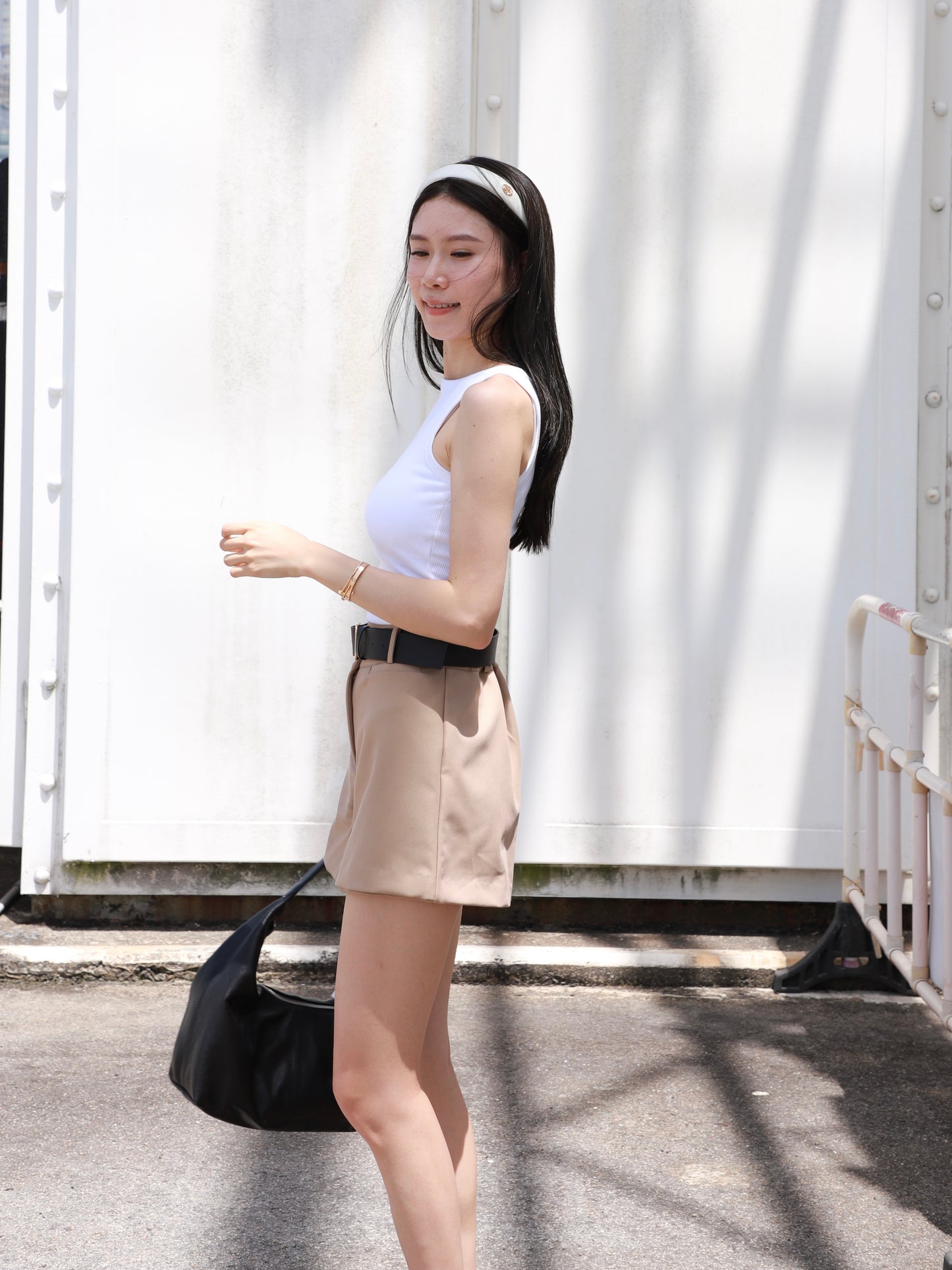 Mini Skirt Shorts With Belt