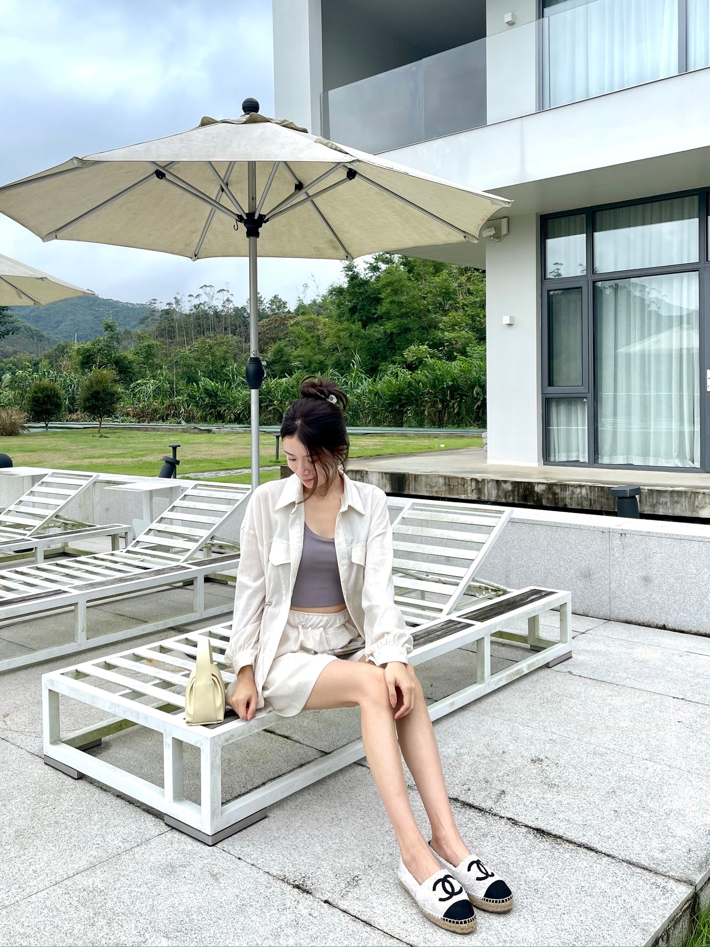 Linen Tie Waist Shirt & Shorts Set
