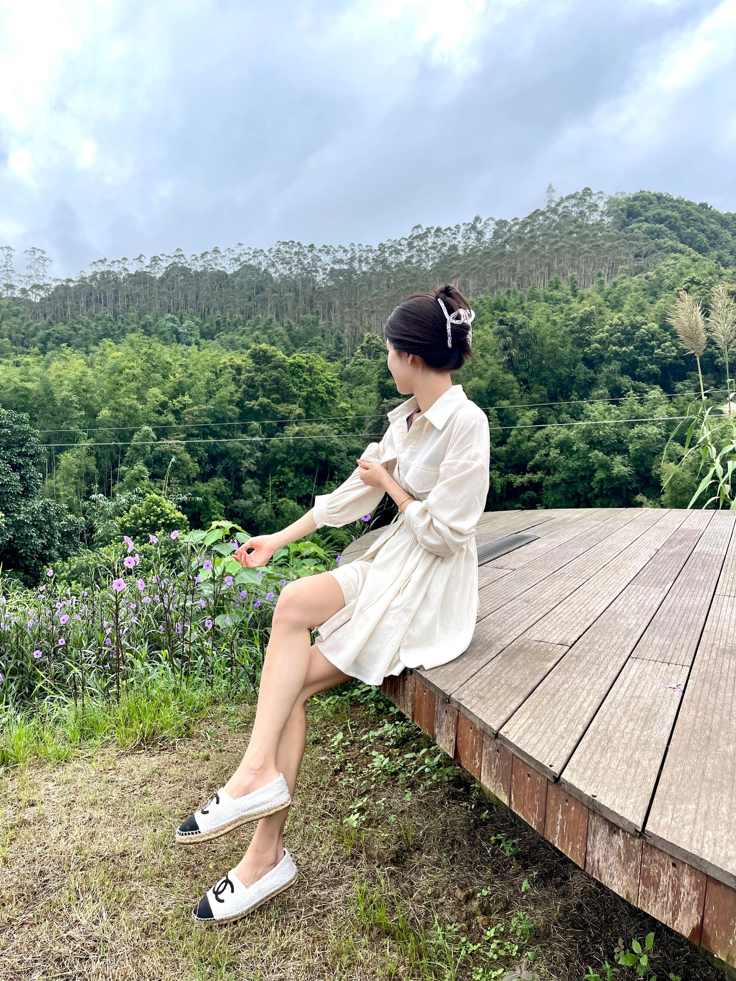 Linen Tie Waist Shirt & Shorts Set