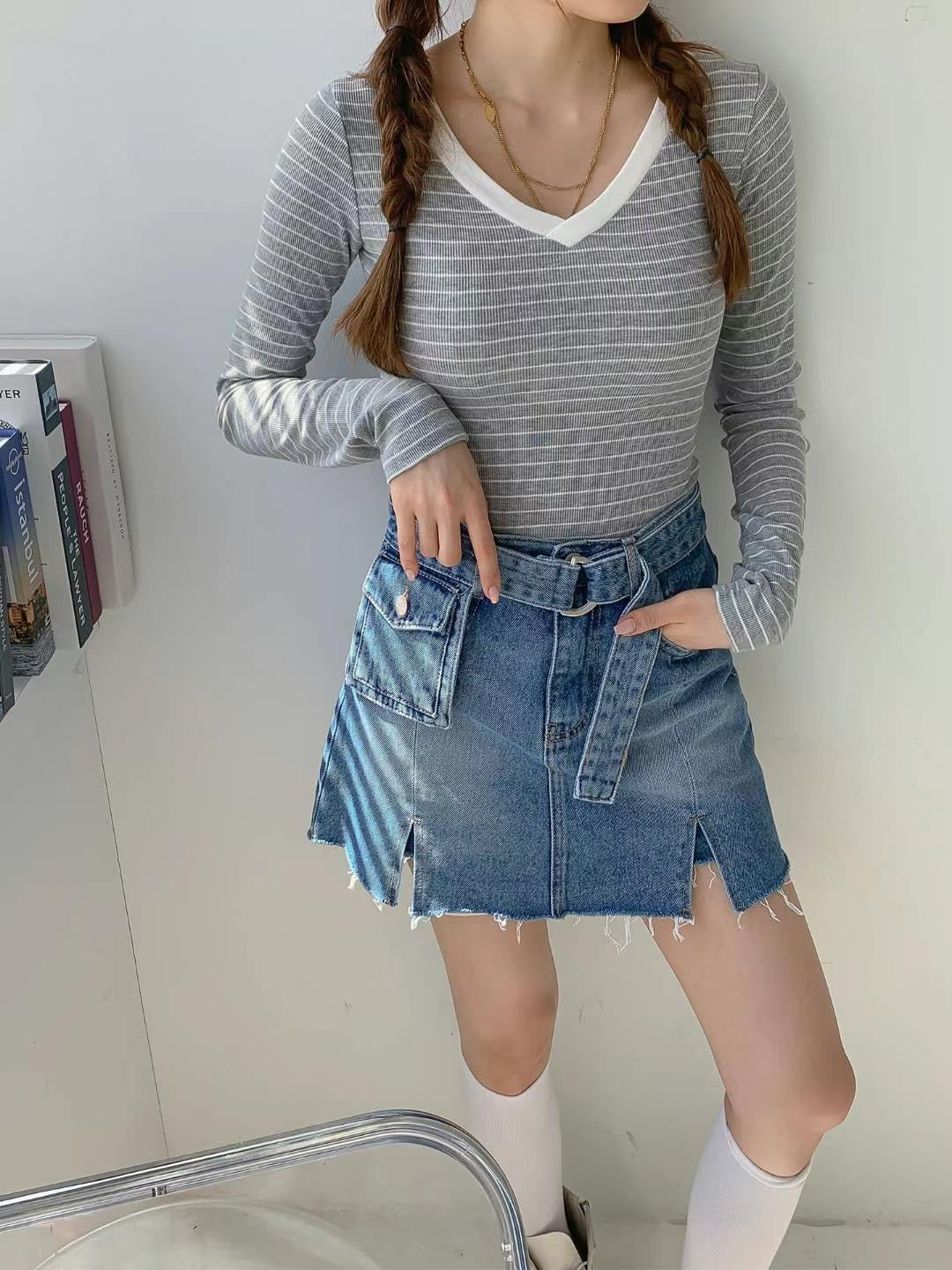 Denim Skirt Shorts