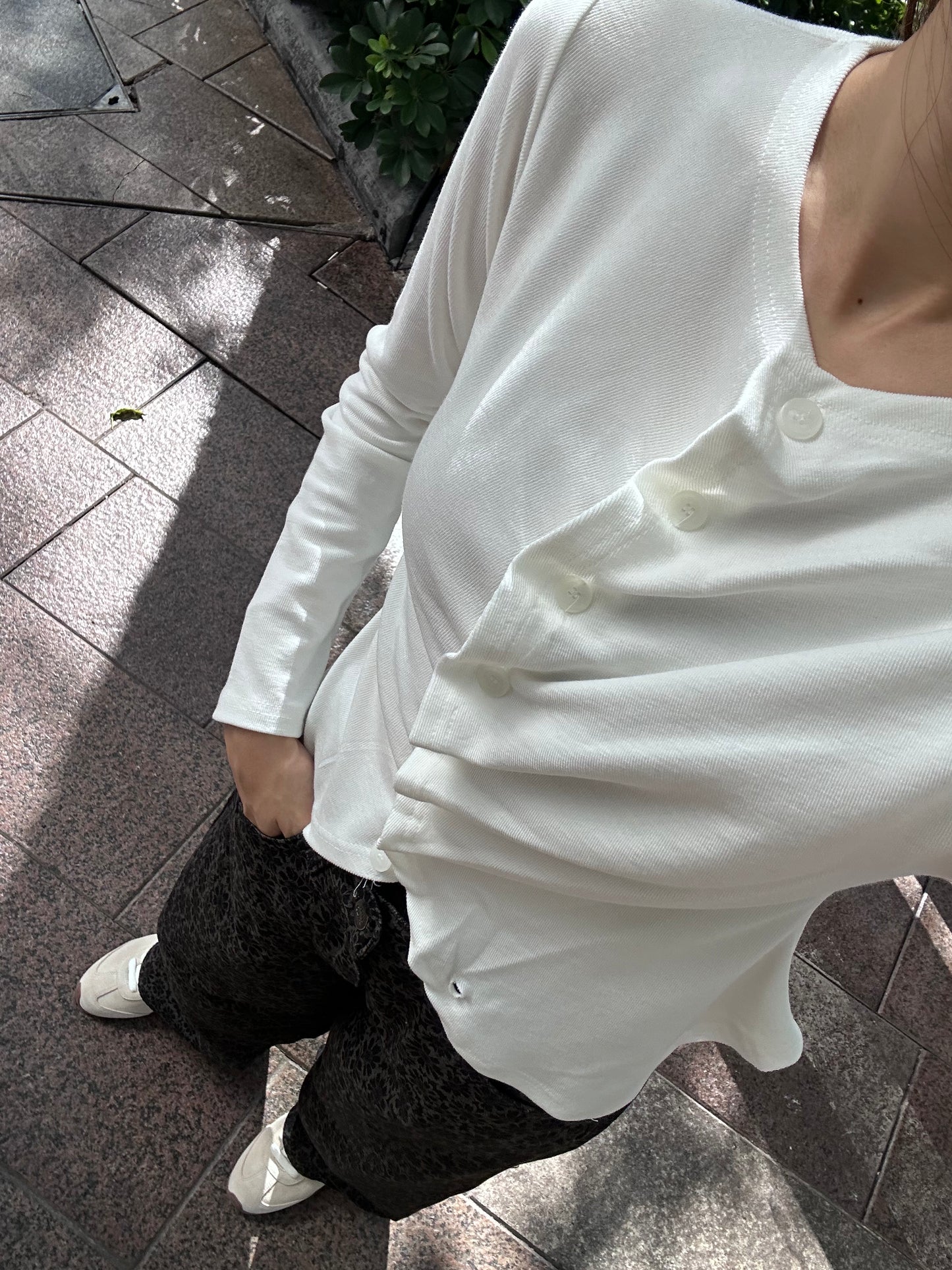 Whole Ruffles Long Sleeves Top