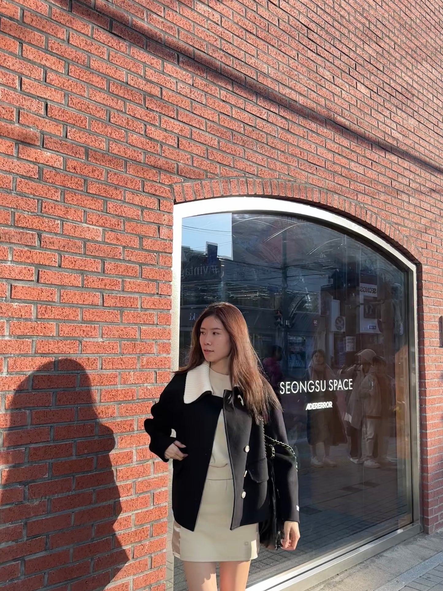 Collar Neck Designed Wool Jacket
