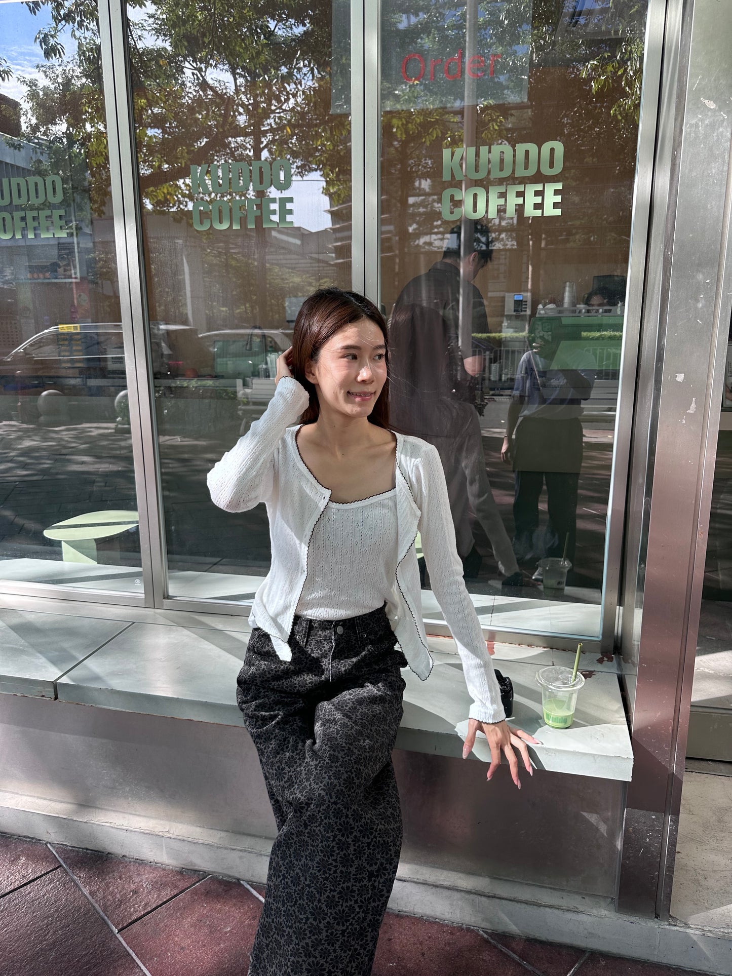 2 ways Tank & Cardigan Set