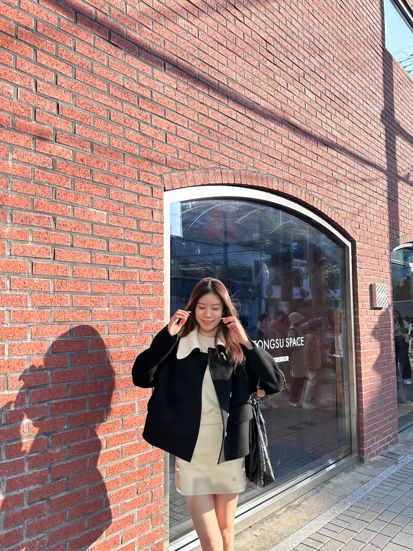 Collar Neck Designed Wool Jacket