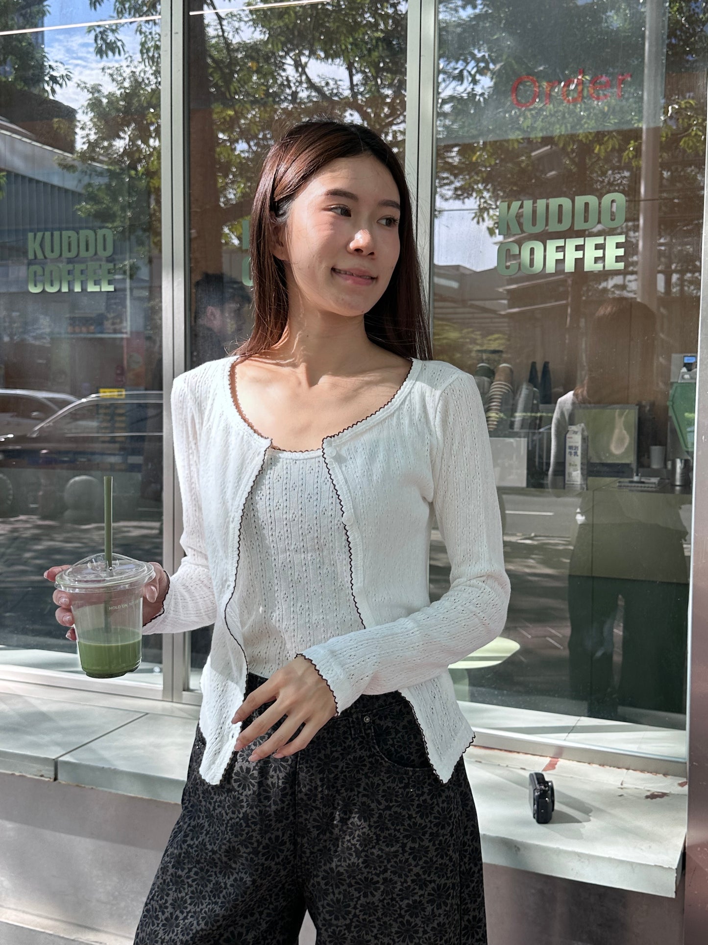 2 ways Tank & Cardigan Set