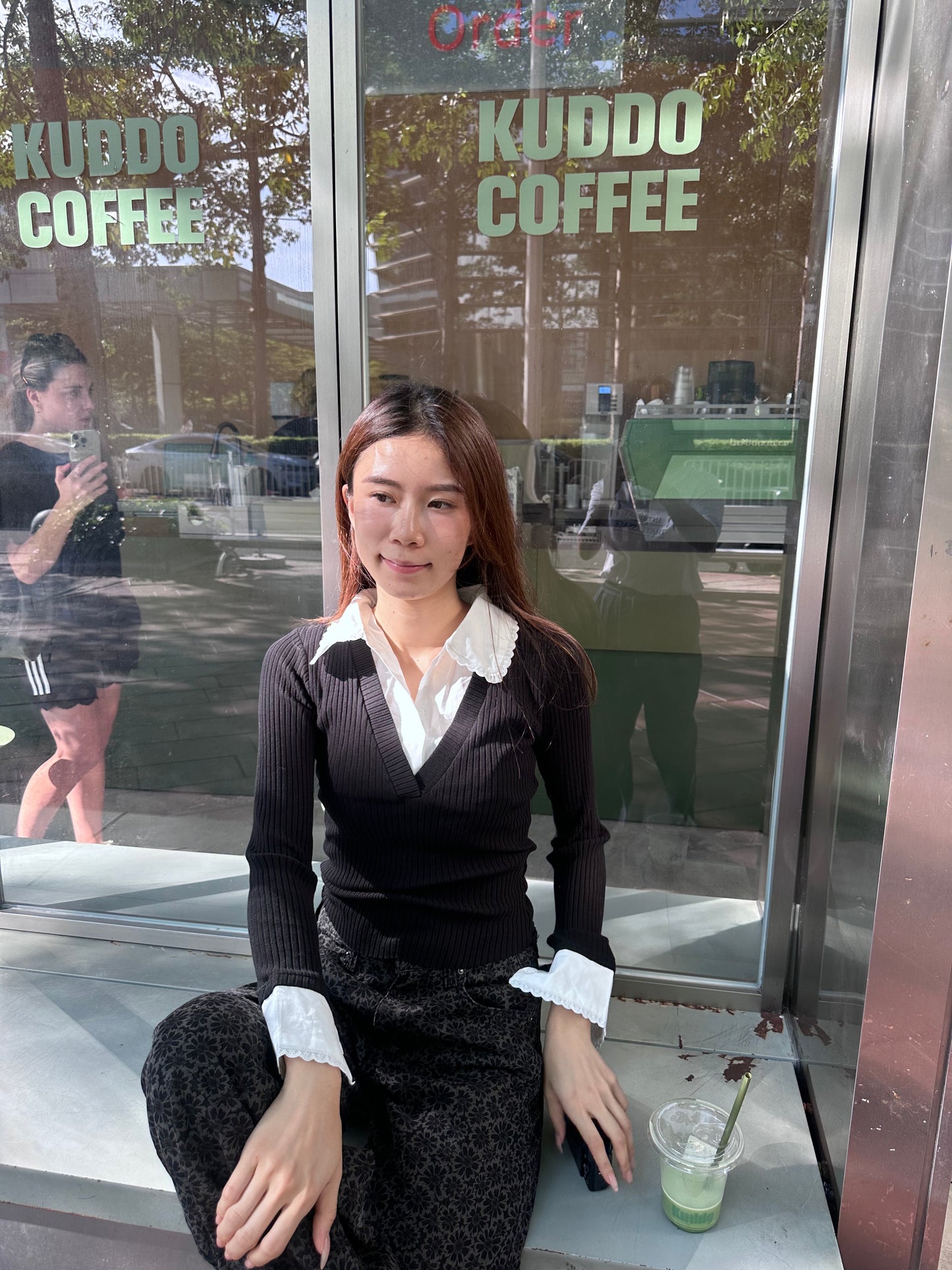 Knitted Shirt Like Long Sleeves Top