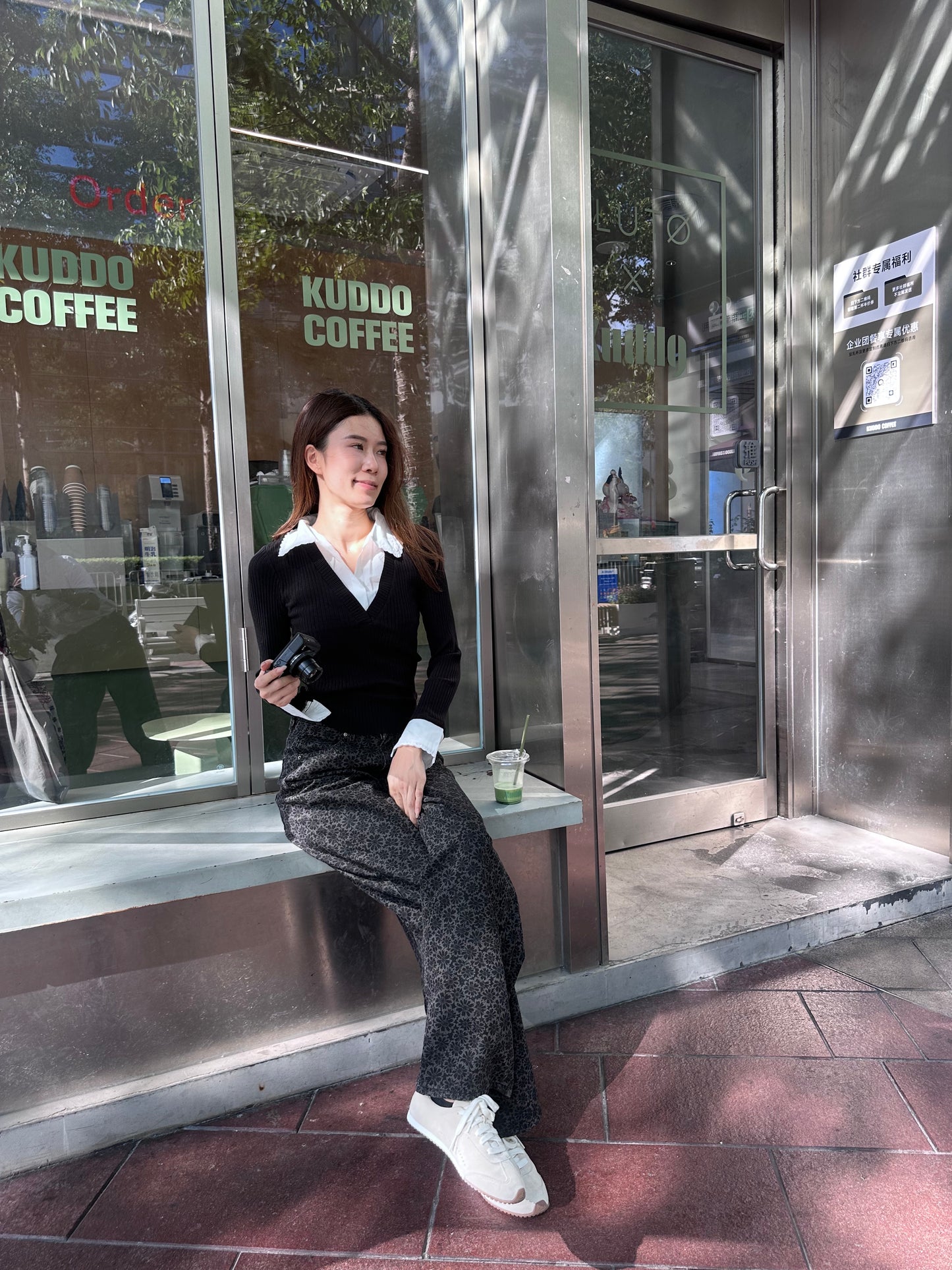 Knitted Shirt Like Long Sleeves Top