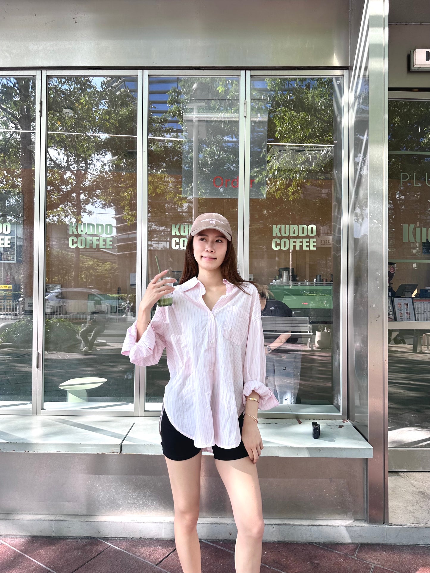 Pink Shirt with Cross at Back