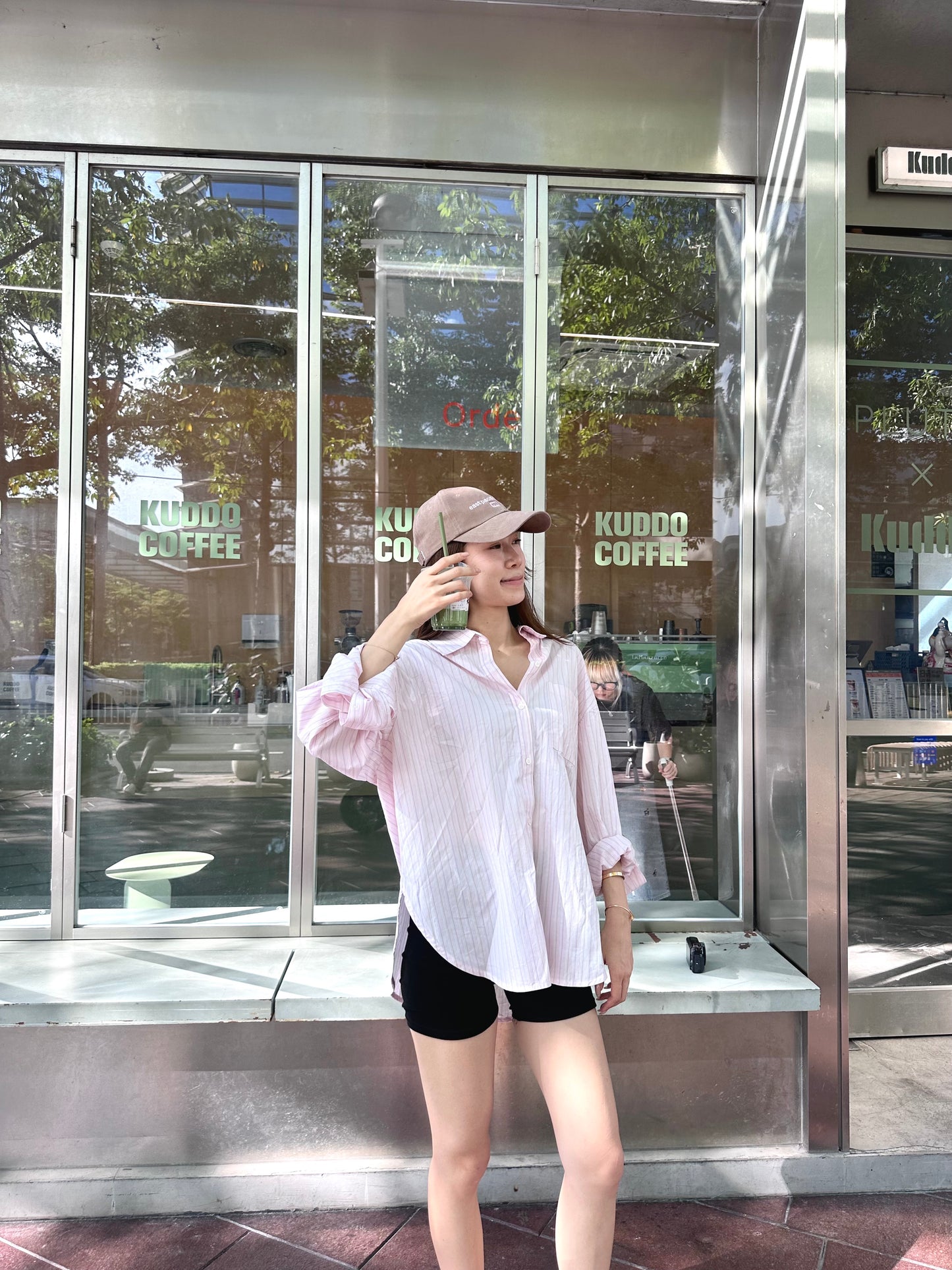 Pink Shirt with Cross at Back