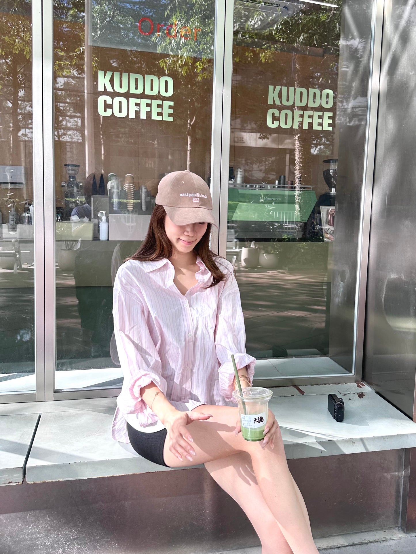 Pink Shirt with Cross at Back