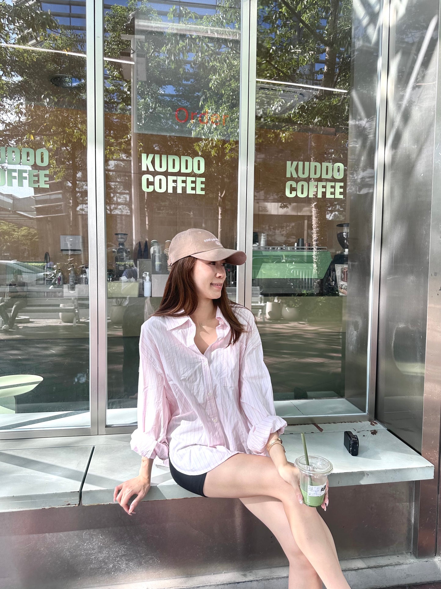 Pink Shirt with Cross at Back