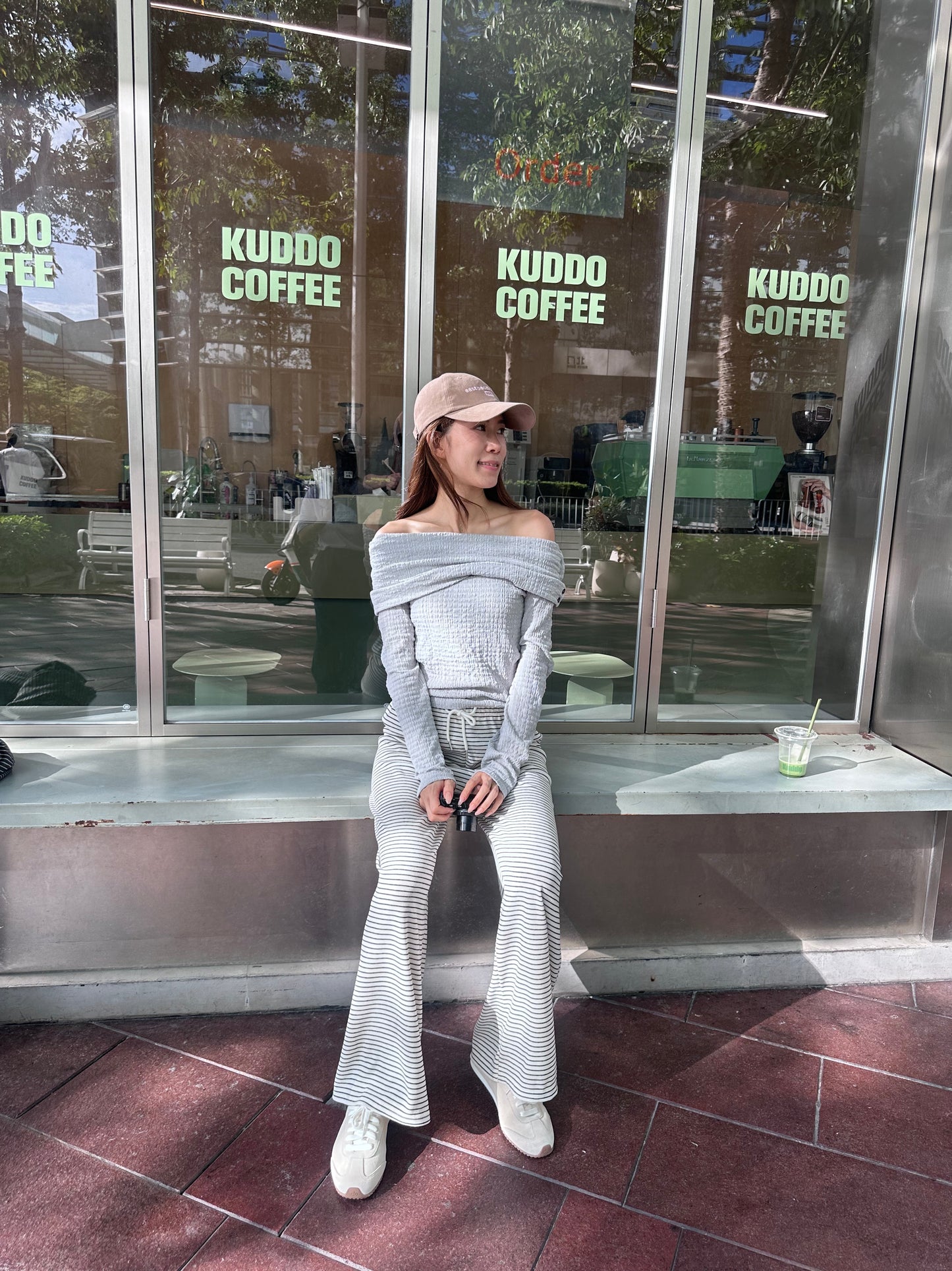 Super Thin Off Shoulder Long Sleeves Top