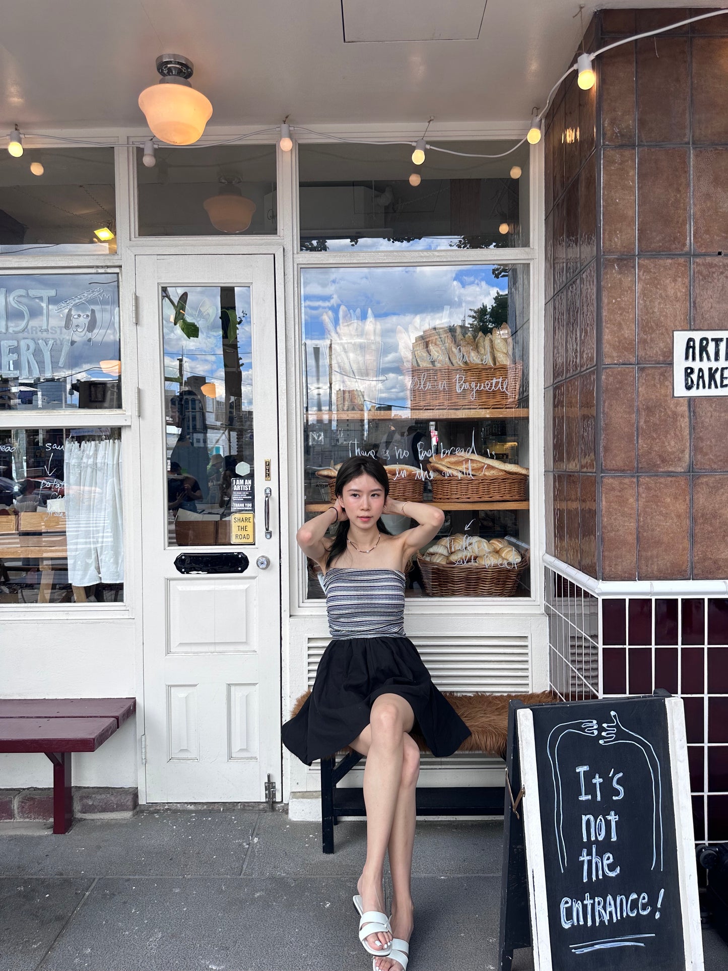 Striped Off Shoulder Jumpsuit