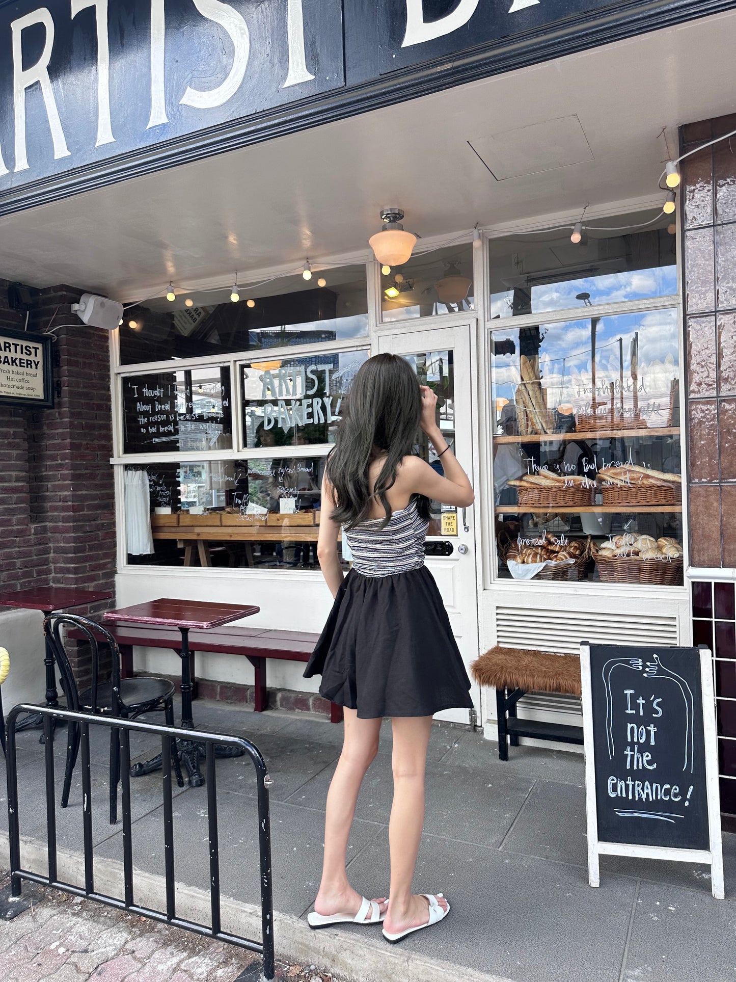 Striped Off Shoulder Jumpsuit