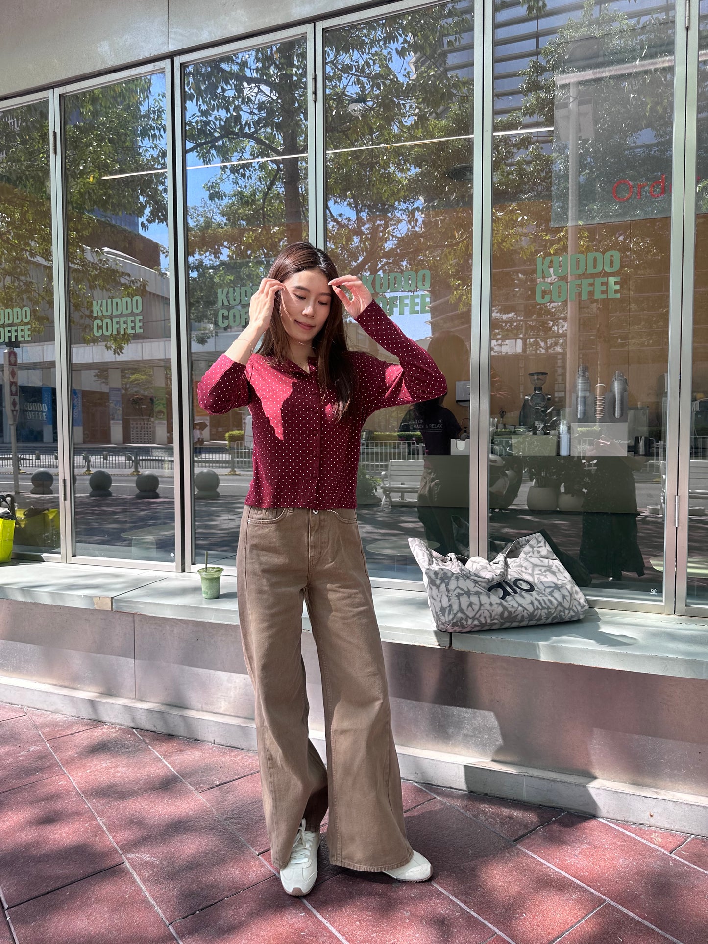Dotted Cotton Cardigan